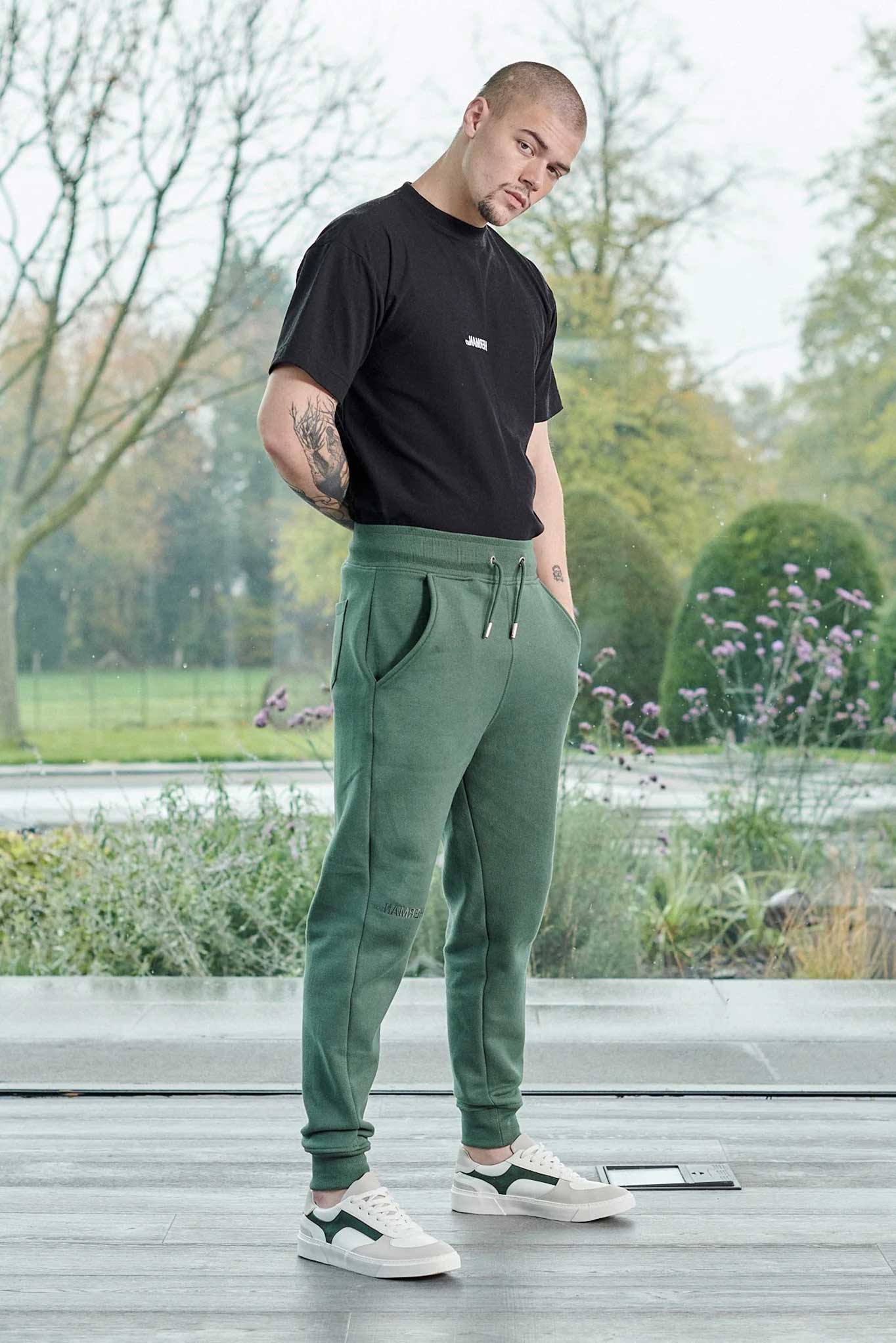 TAPERED JOGGERS - DARK GREEN