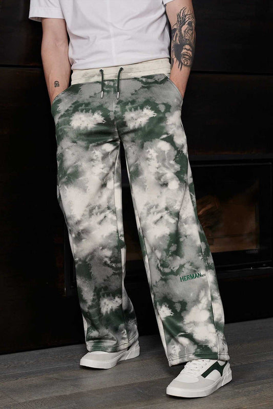 WIDE LEG JOGGERS - TIE DYE