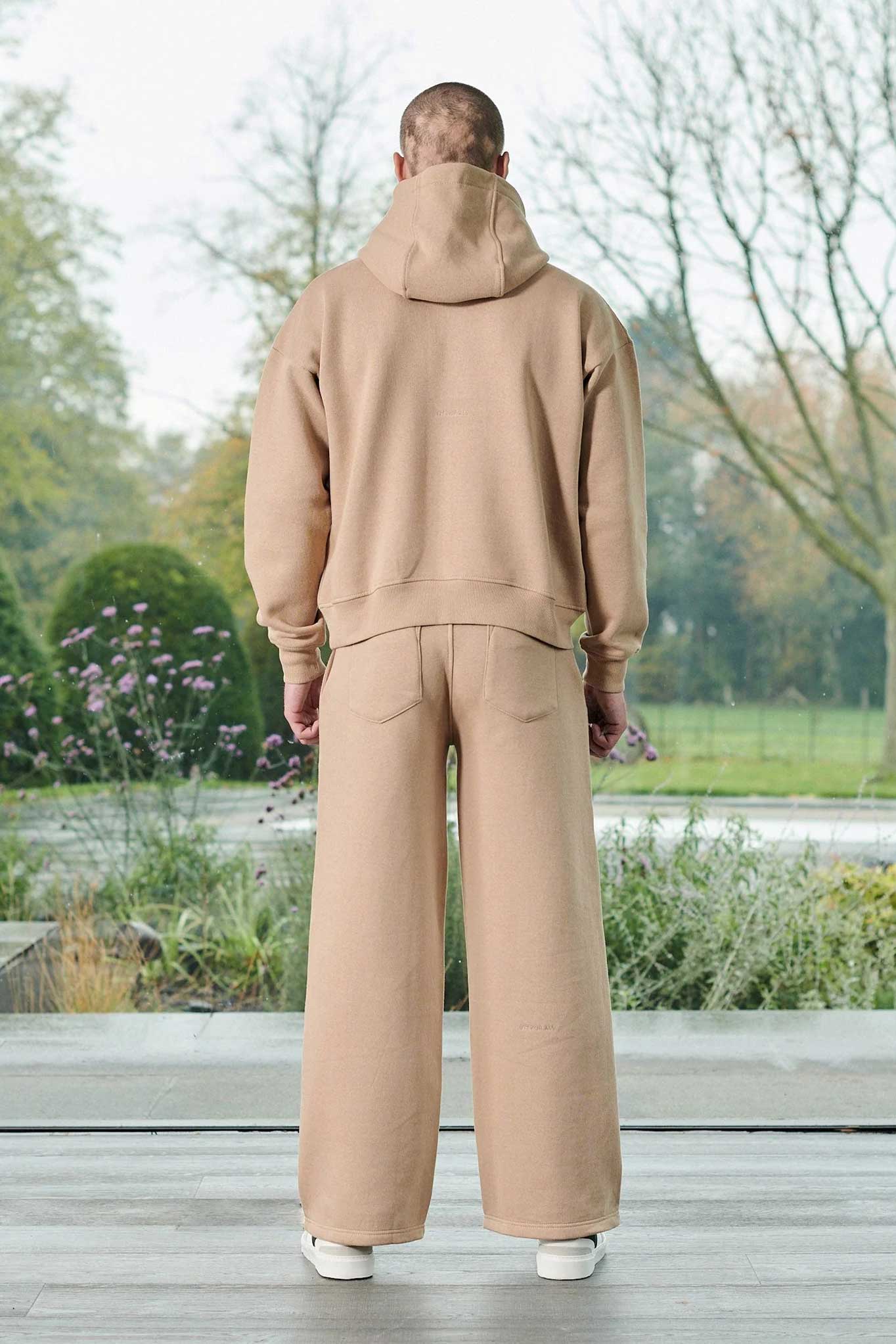 WIDE LEG JOGGERS - BEIGE
