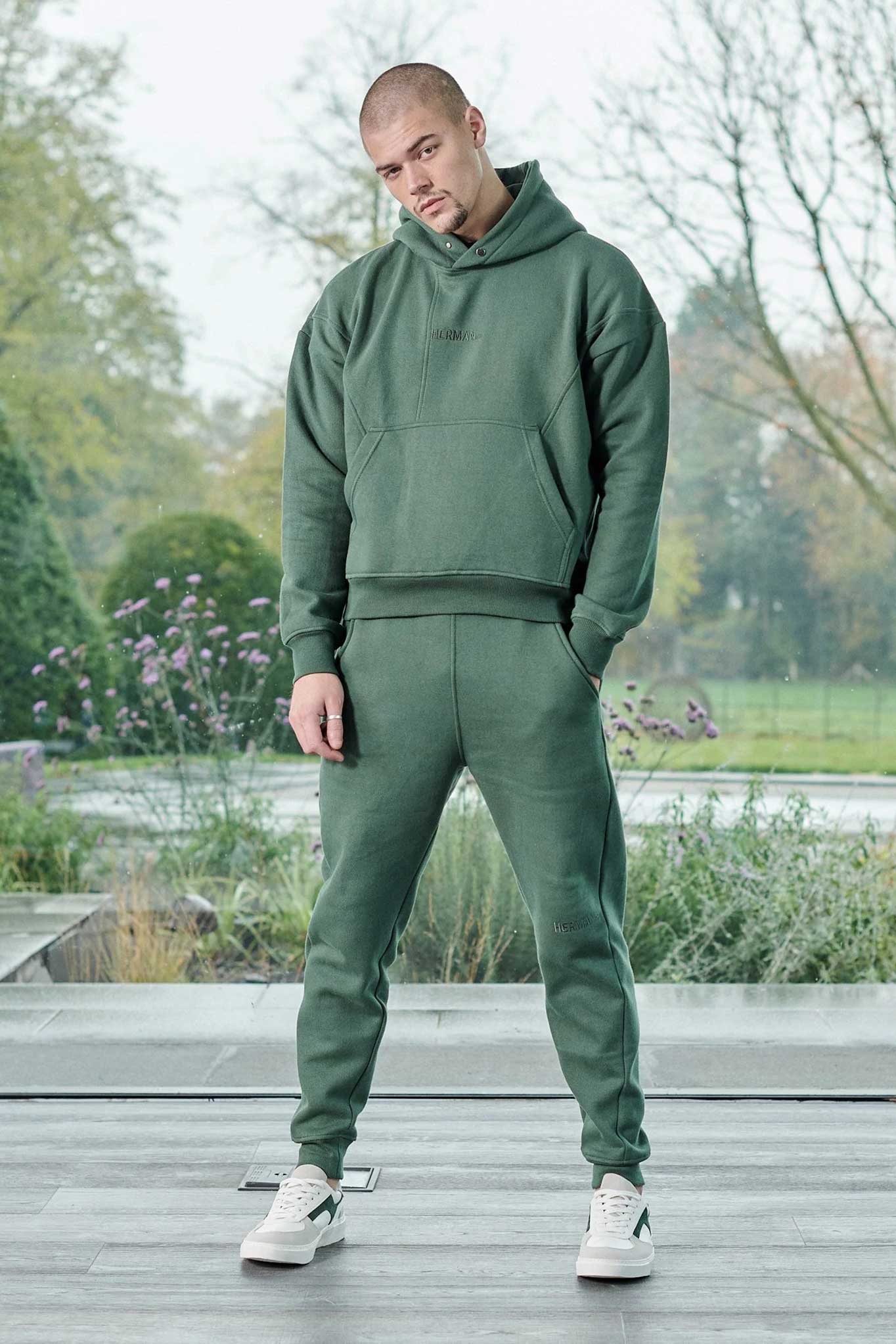 TAPERED JOGGERS - DARK GREEN