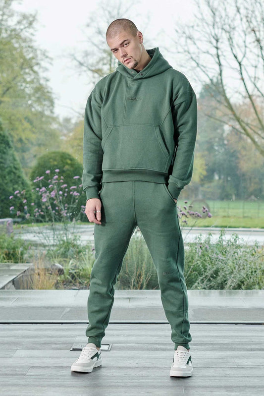 TAPERED JOGGERS - DARK GREEN