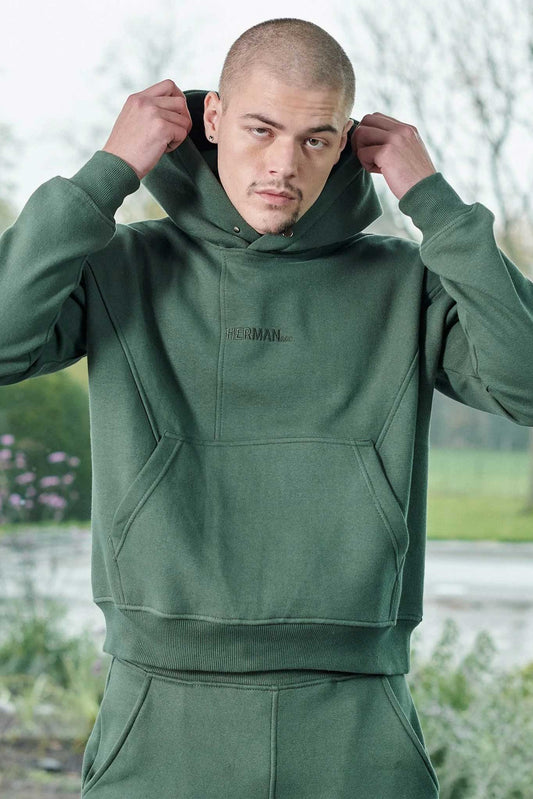 PULLOVER HOODIE - DARK GREEN