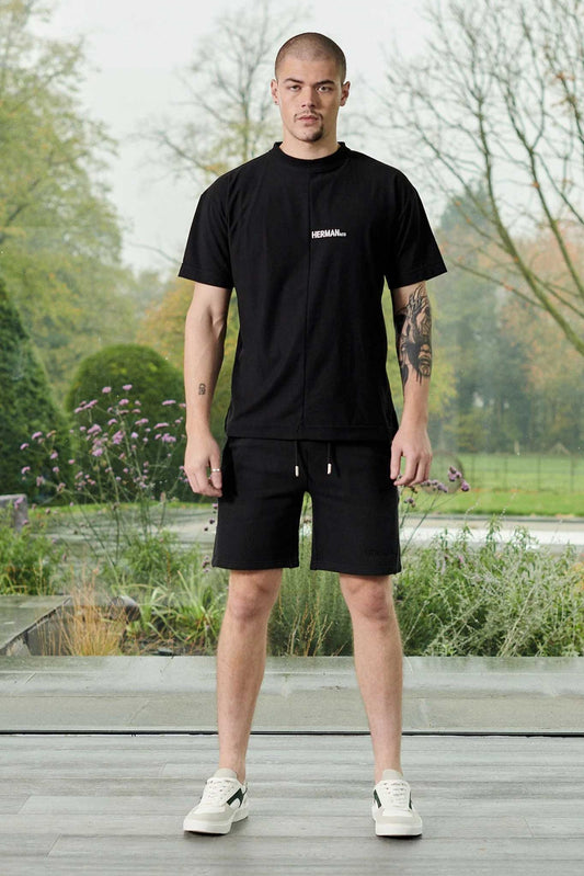 HERMAN SWEAT SHORTS - BLACK