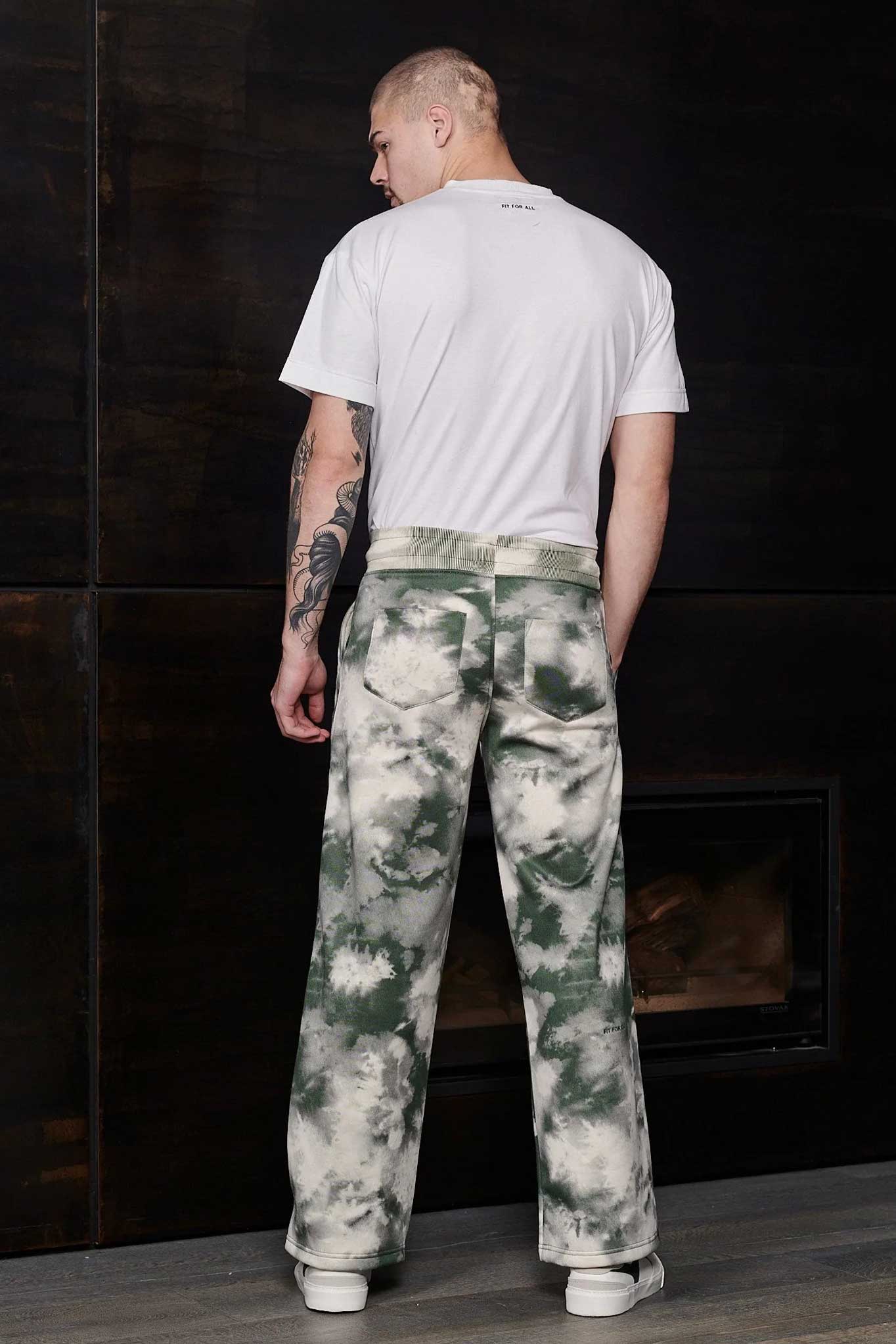 WIDE LEG JOGGERS - TIE DYE