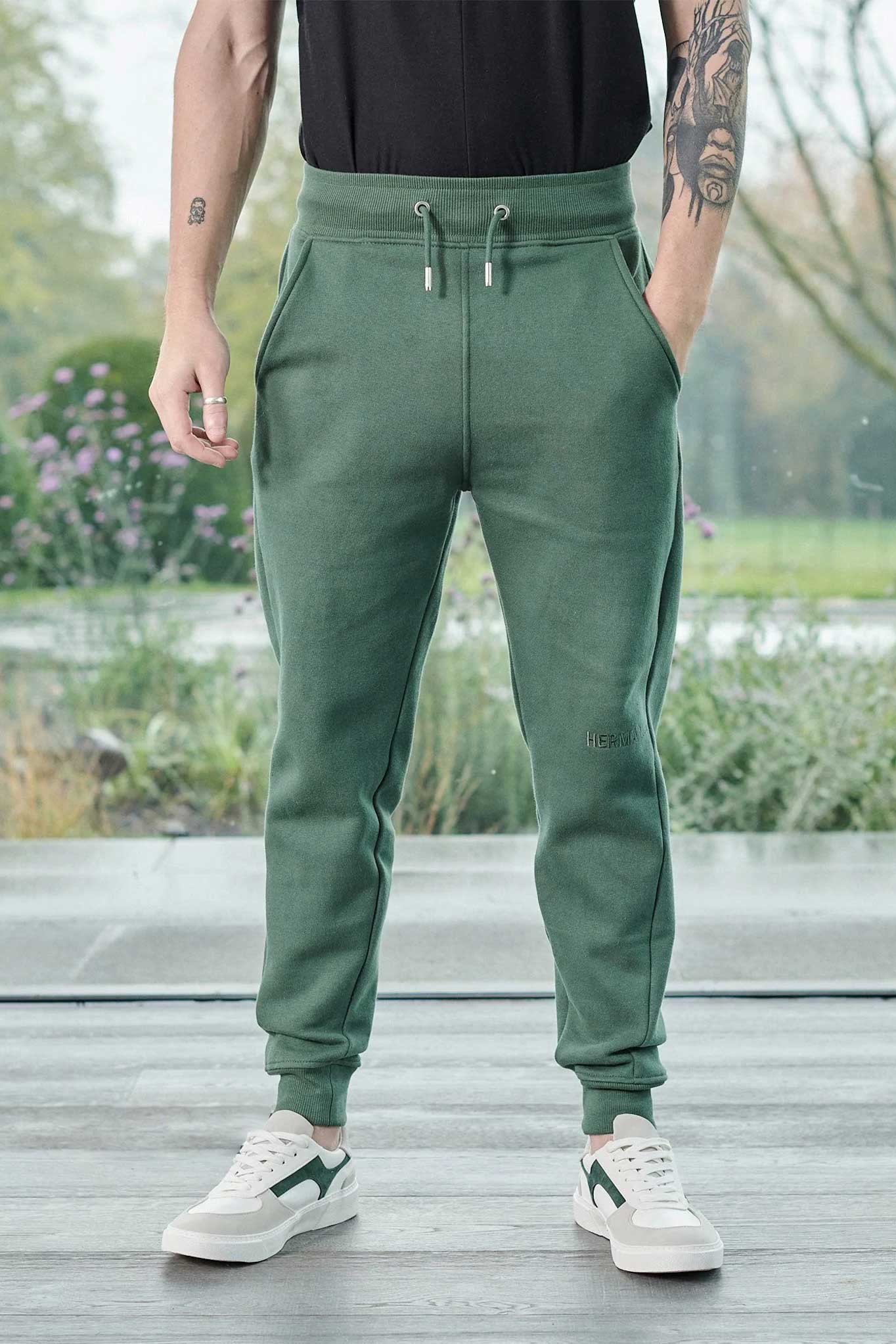 TAPERED JOGGERS - DARK GREEN