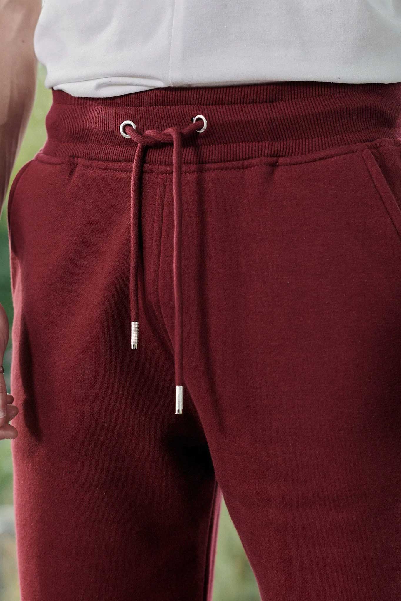 TAPERED JOGGERS - Burgundy