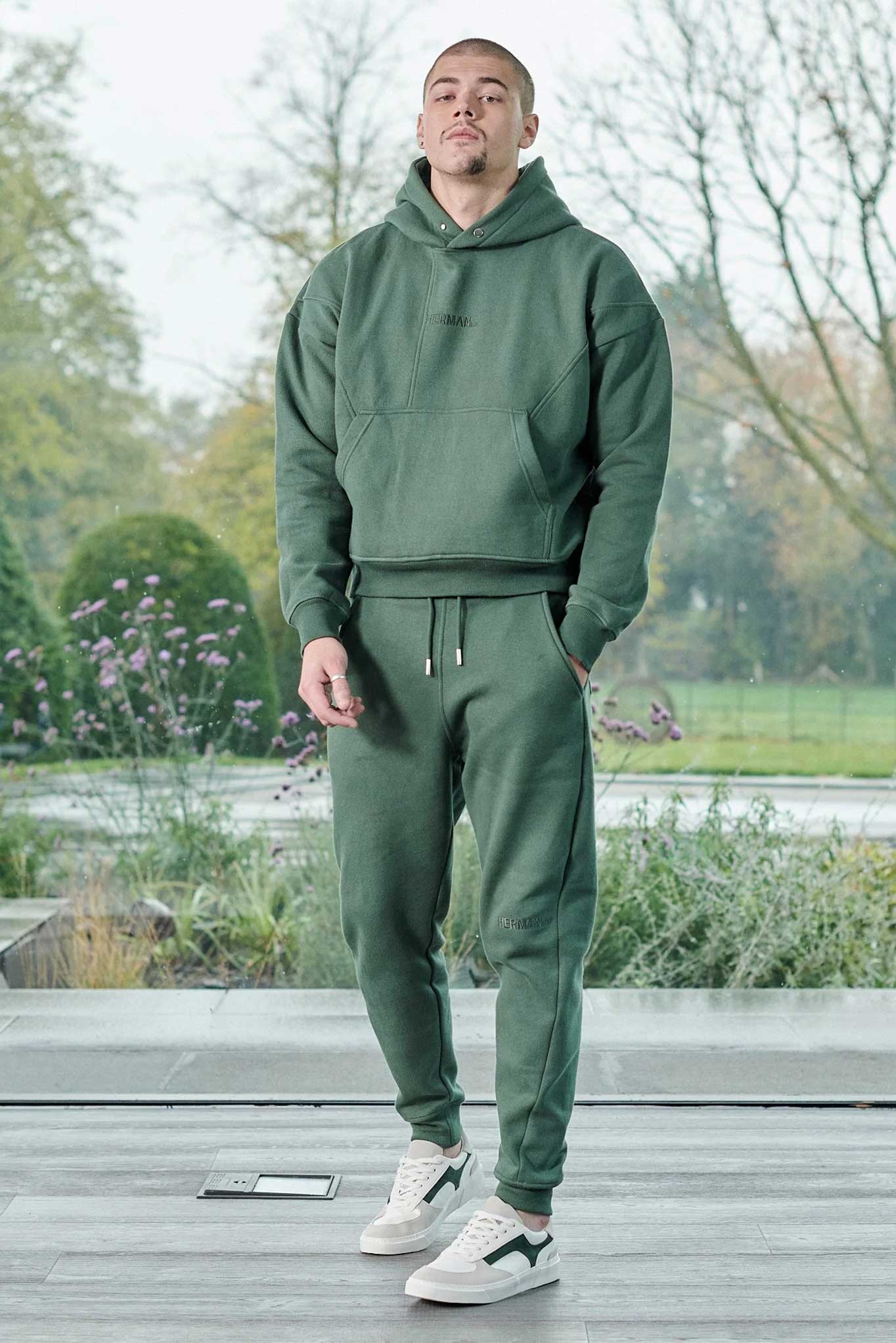 PULLOVER HOODIE - DARK GREEN