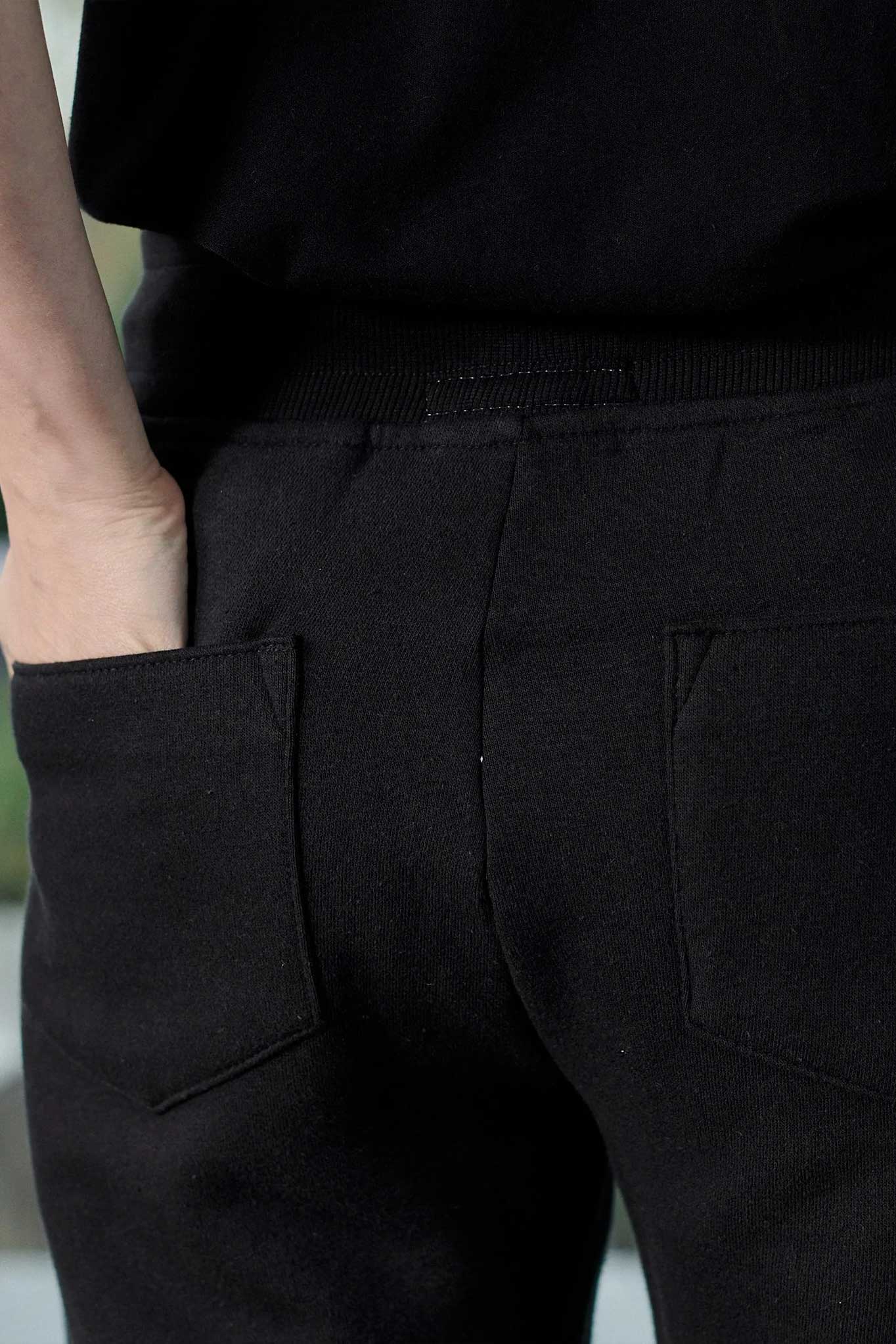 HERMAN SWEAT SHORTS - BLACK