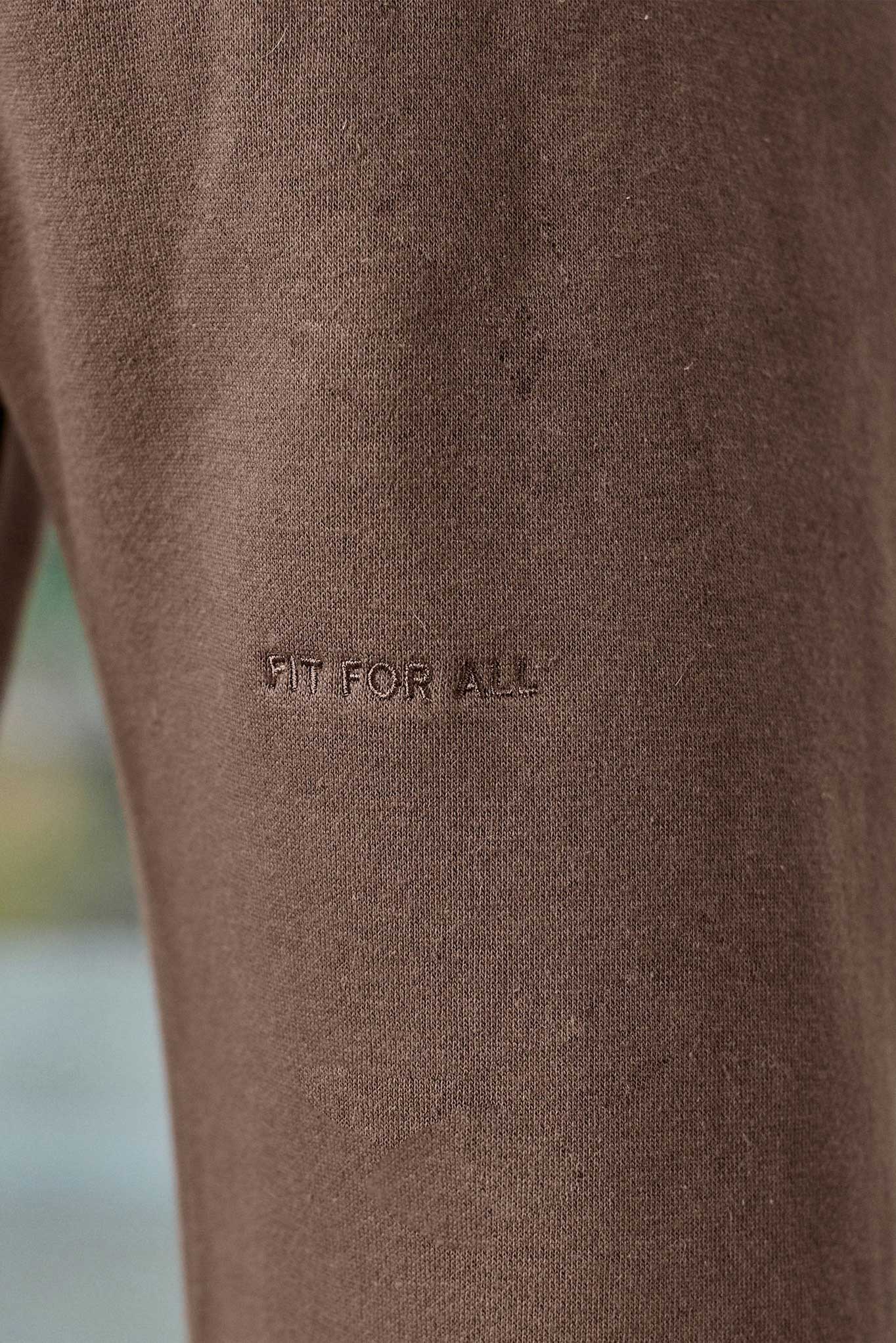 WIDE LEG JOGGERS - BROWN