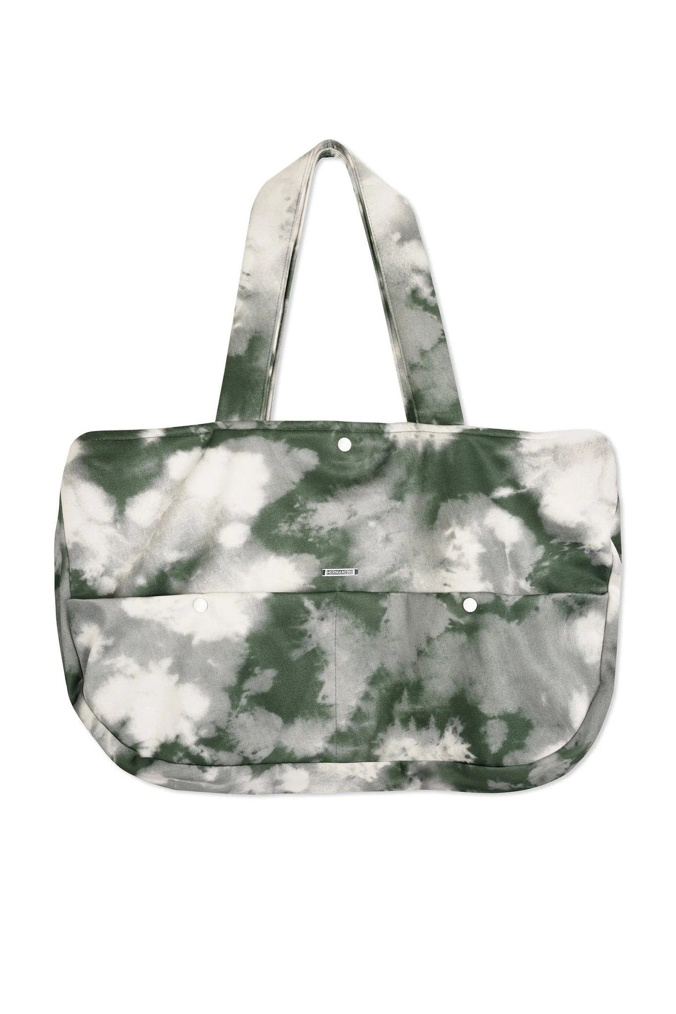Green Tie Dye Tote Bag