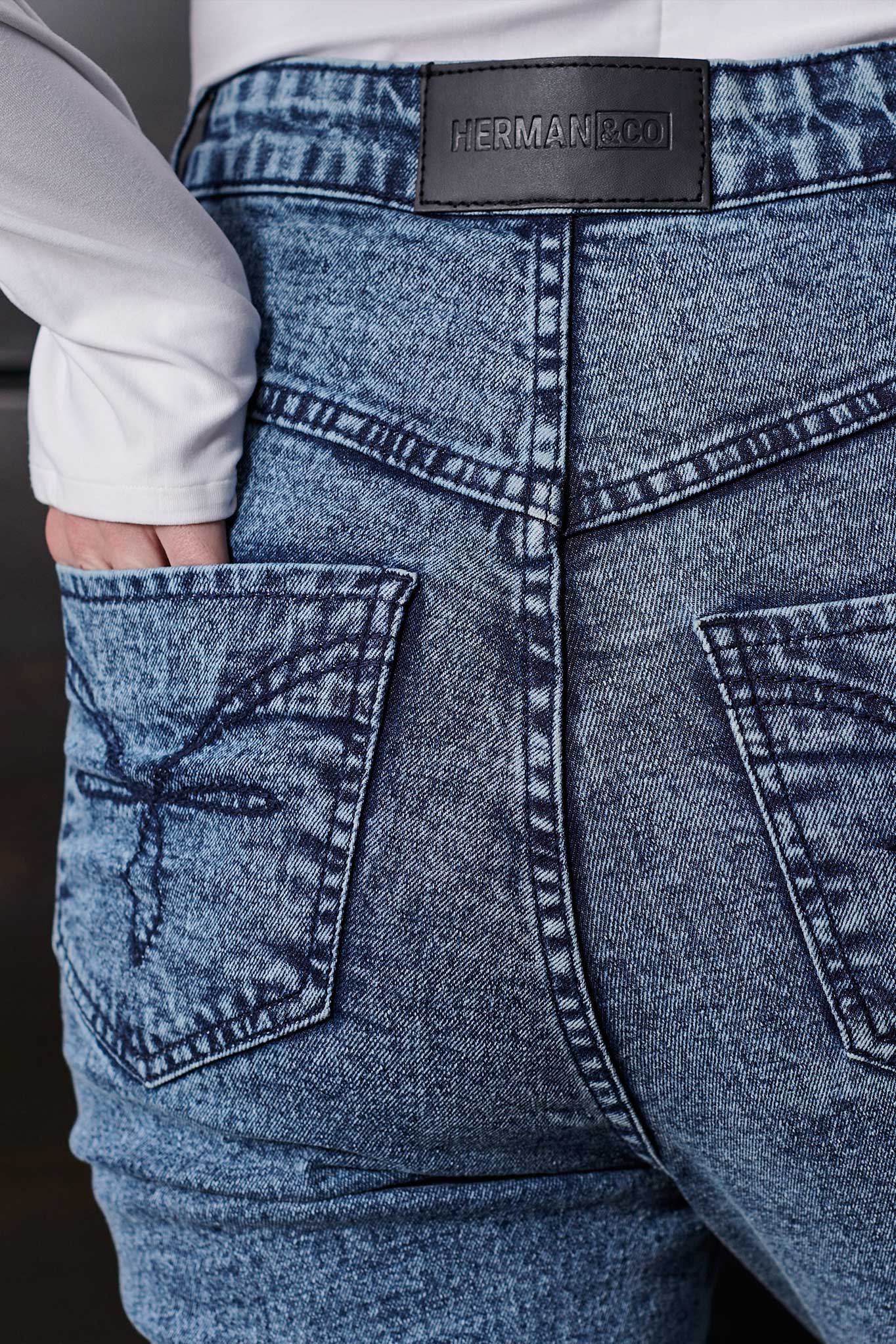 HIGH WAISTED SKINNY JEANS - BLUE
