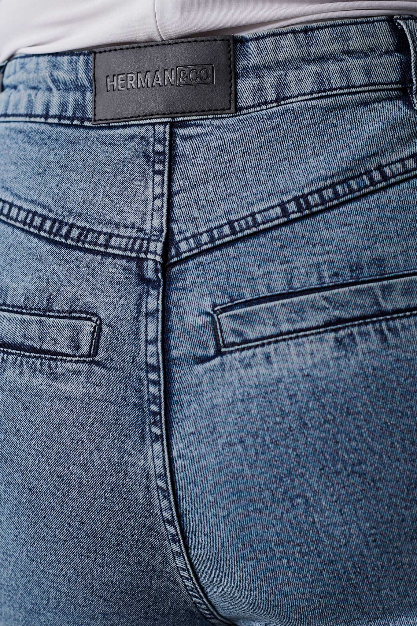 HIGH WAISTED SKINNY JEANS - LIGHT BLUE