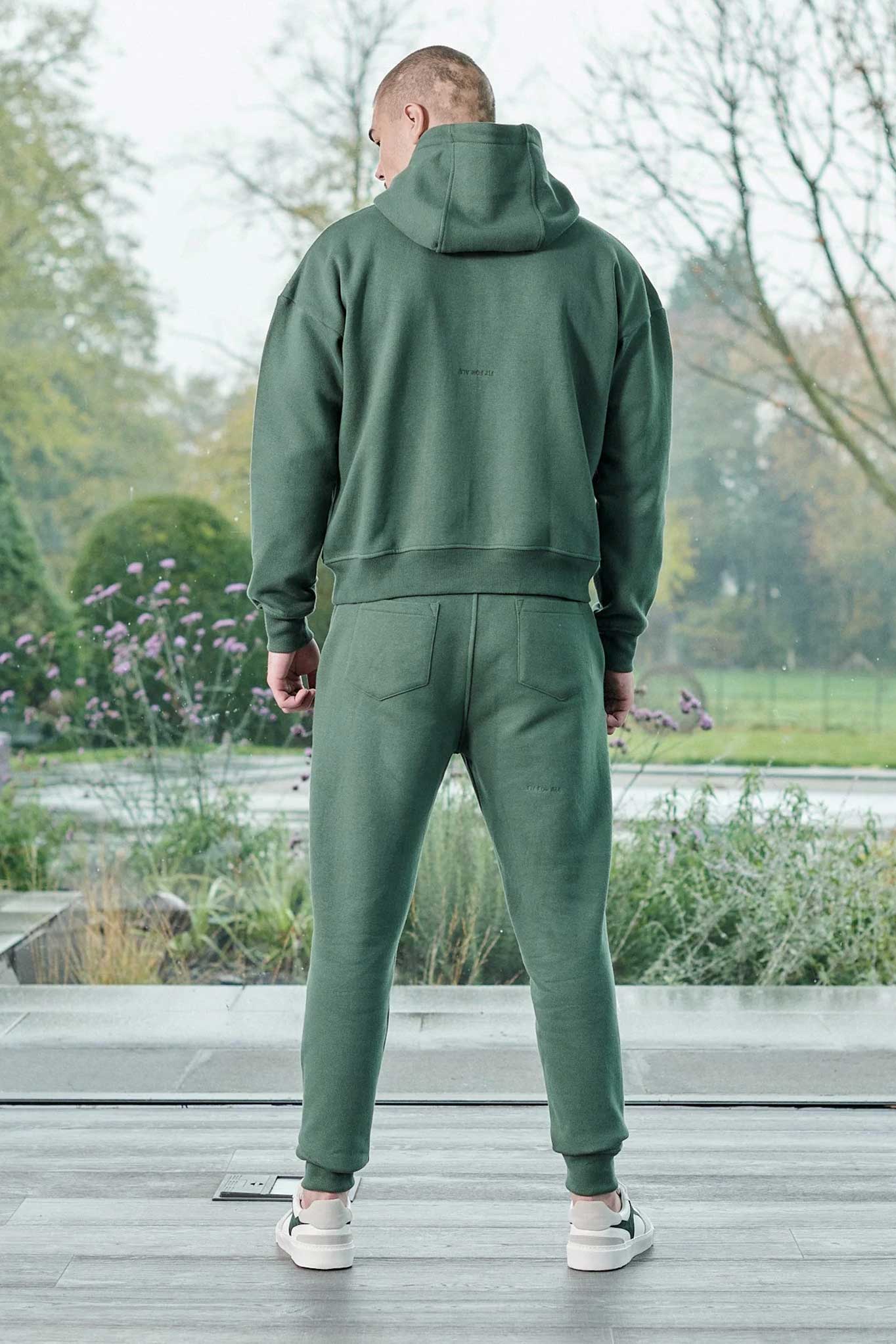 TAPERED JOGGERS - DARK GREEN