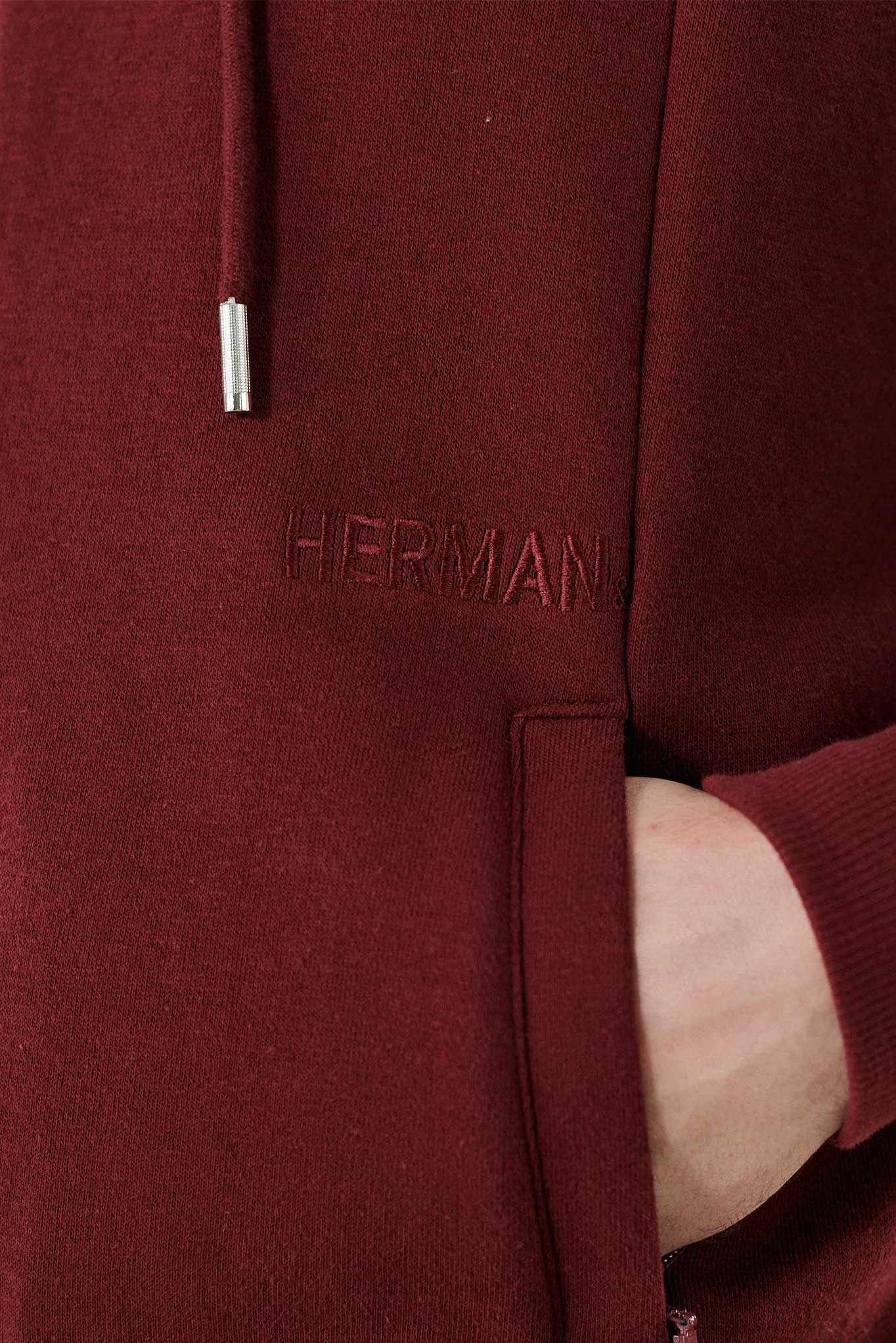 ZIP UP HOODIE - Burgundy