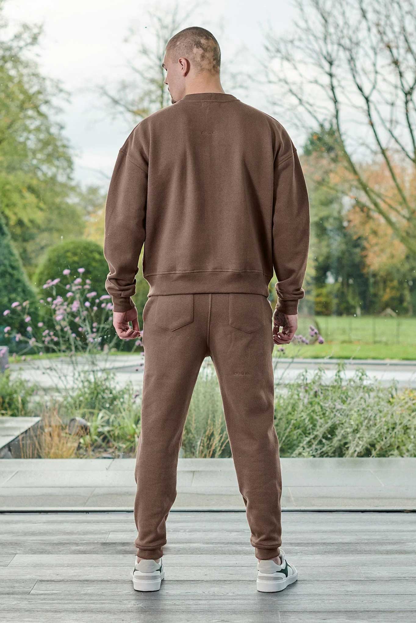 TAPERED JOGGERS - BROWN