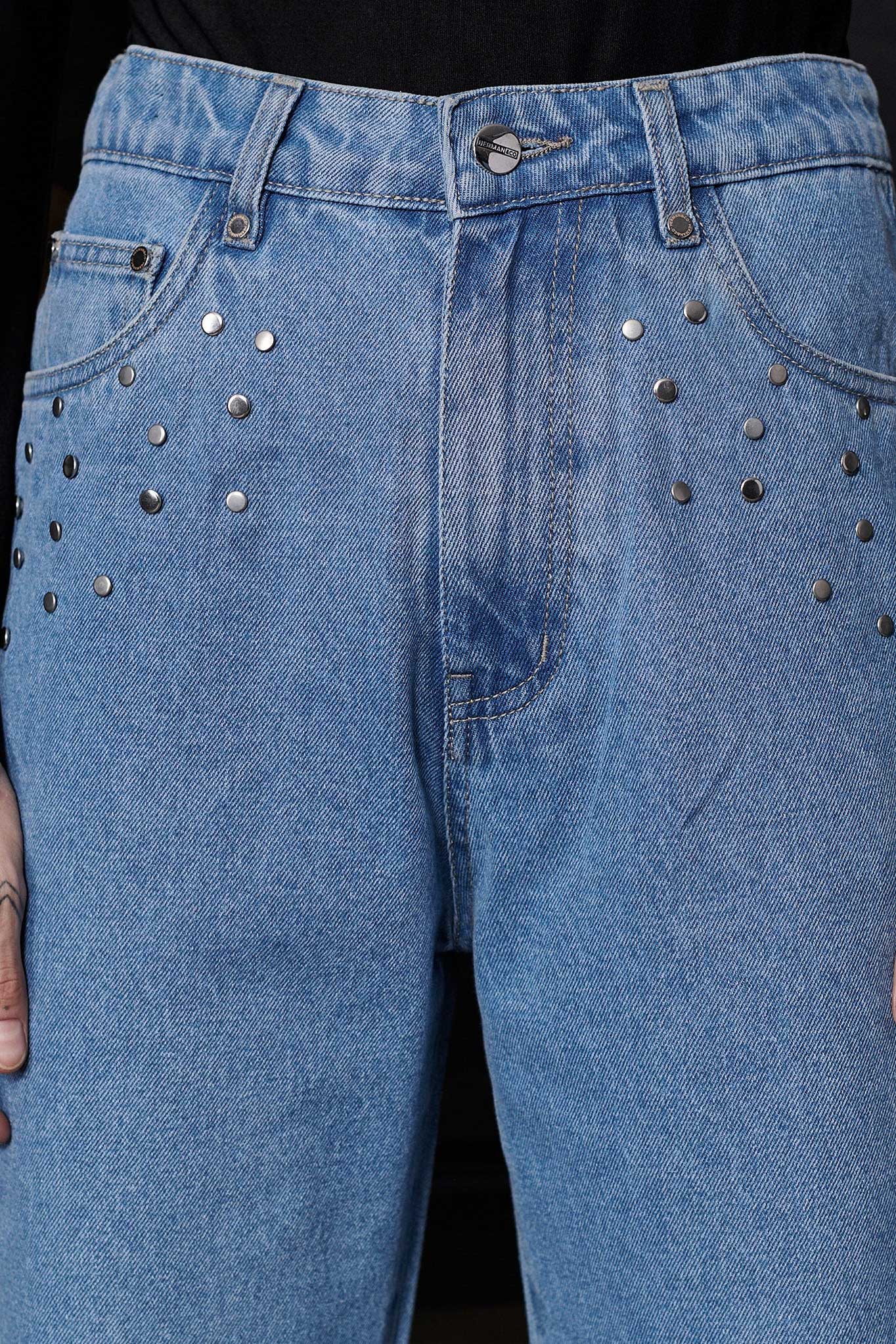 STRAIGHT LEG JEANS - LIGHT BLUE