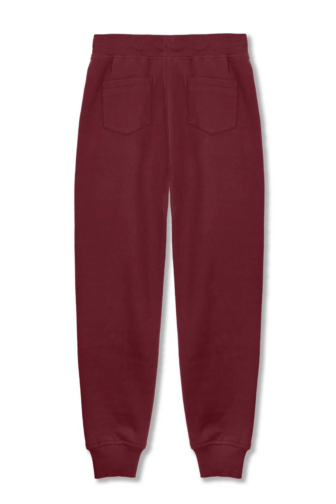 TAPERED JOGGERS - Burgundy