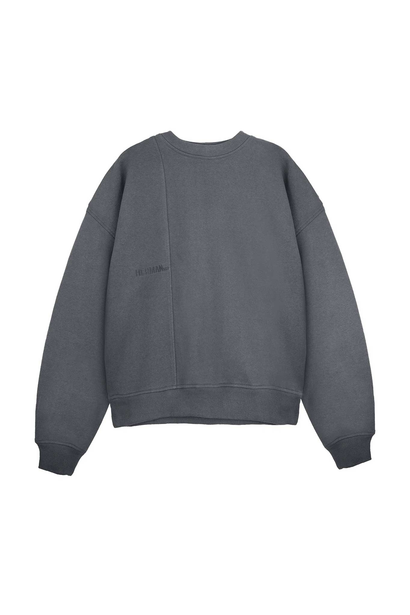 CREW NECK JUMPER - GREY