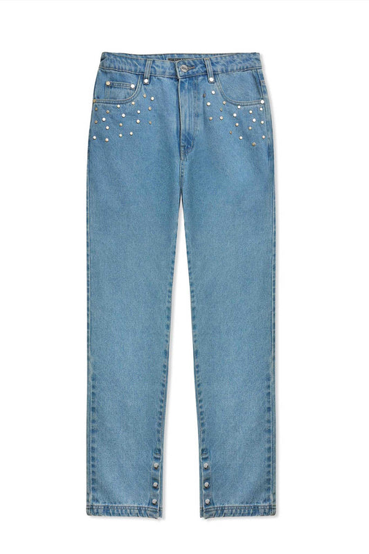 STRAIGHT LEG JEANS - LIGHT BLUE