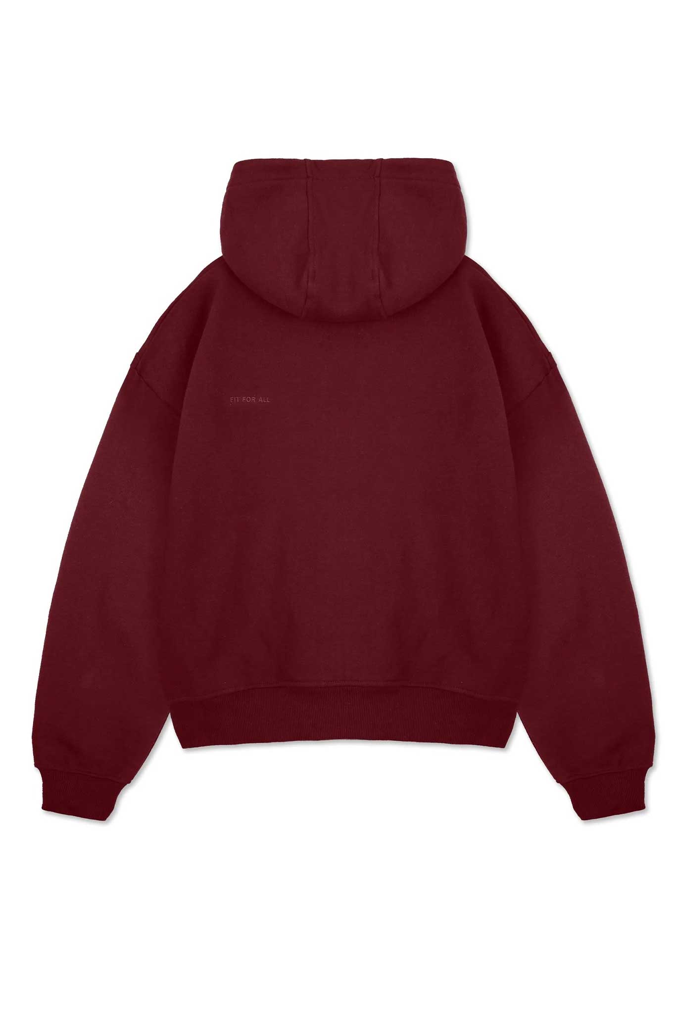ZIP UP HOODIE - Burgundy