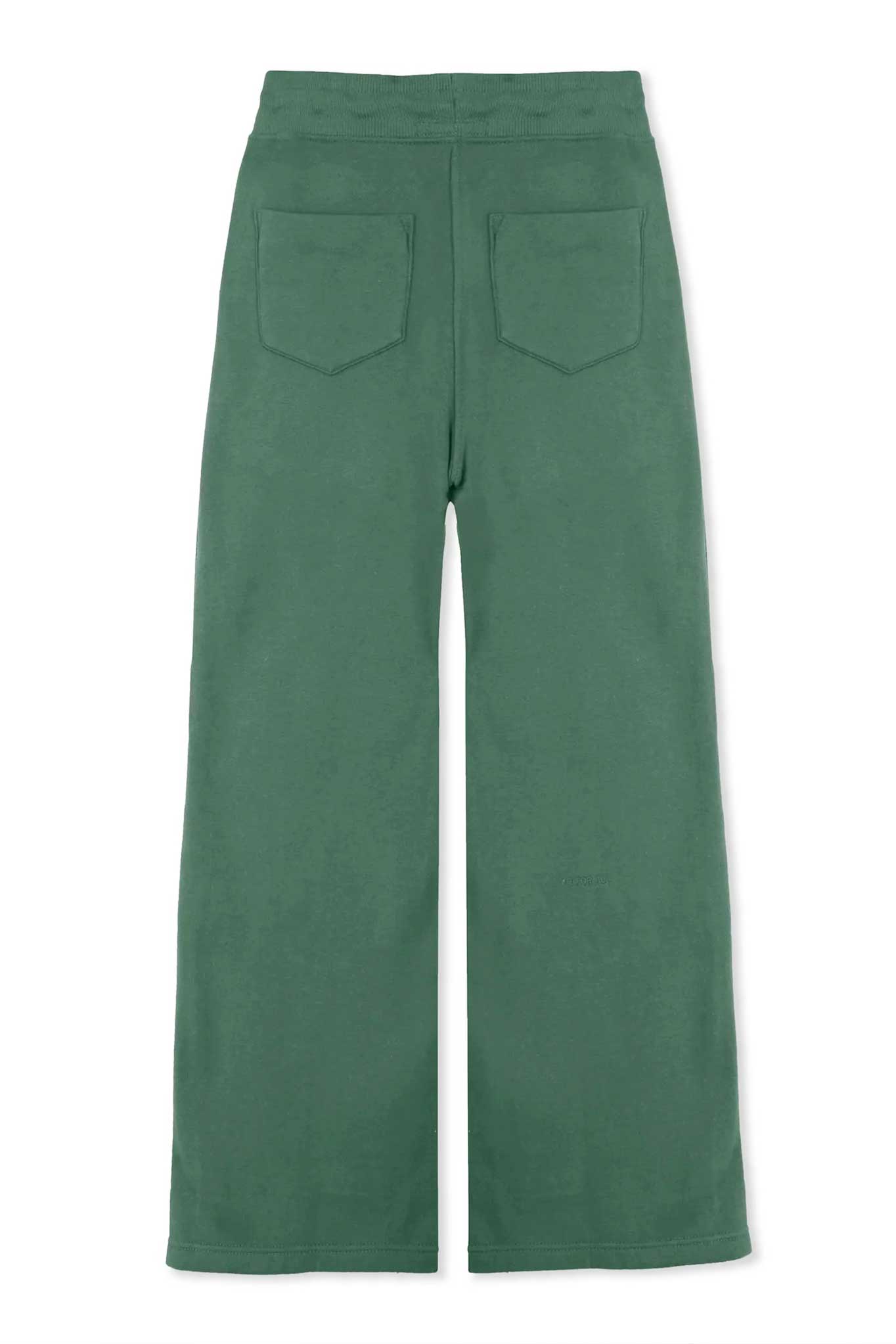 WIDE LEG JOGGERS - DARK GREEN