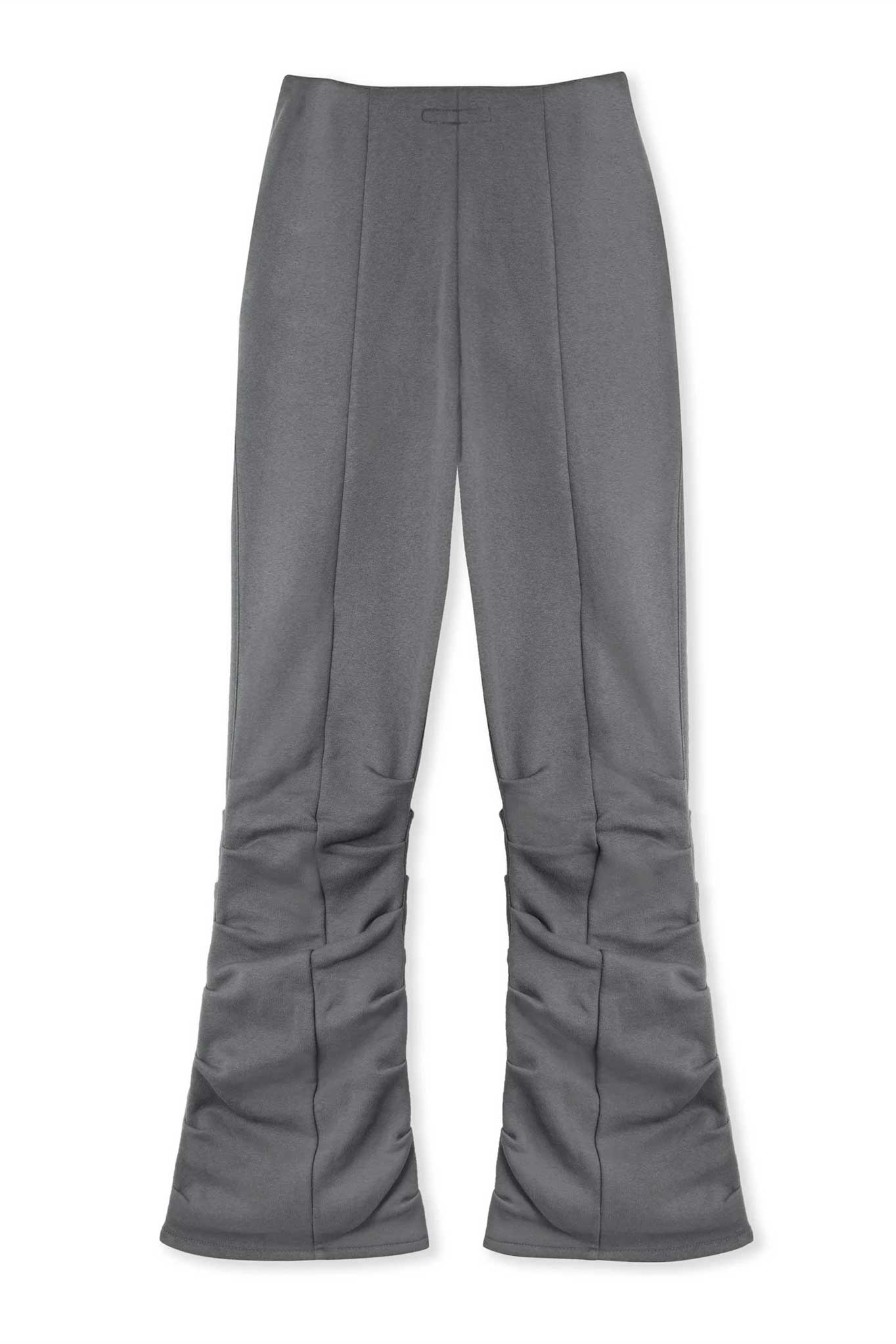 Ruched Flare Jogger - Grey