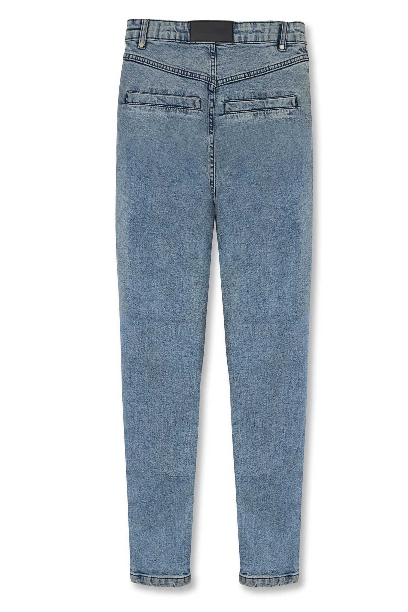 HIGH WAISTED SKINNY JEANS - LIGHT BLUE
