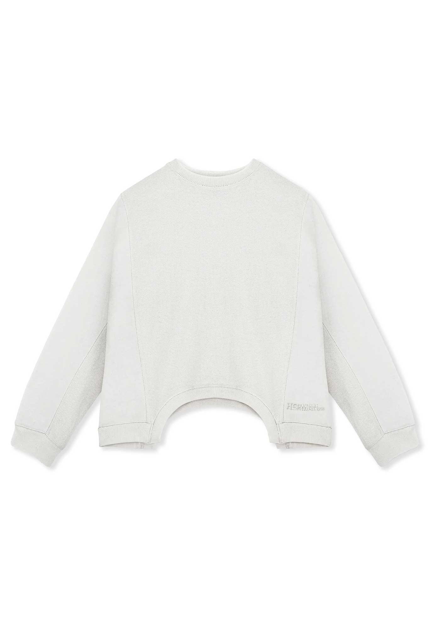 CREW NECK JUMPER  - WHITE
