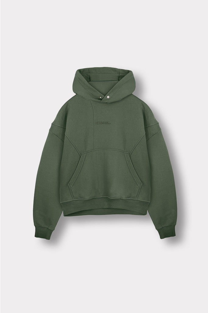 PULLOVER HOODIE - DARK GREEN