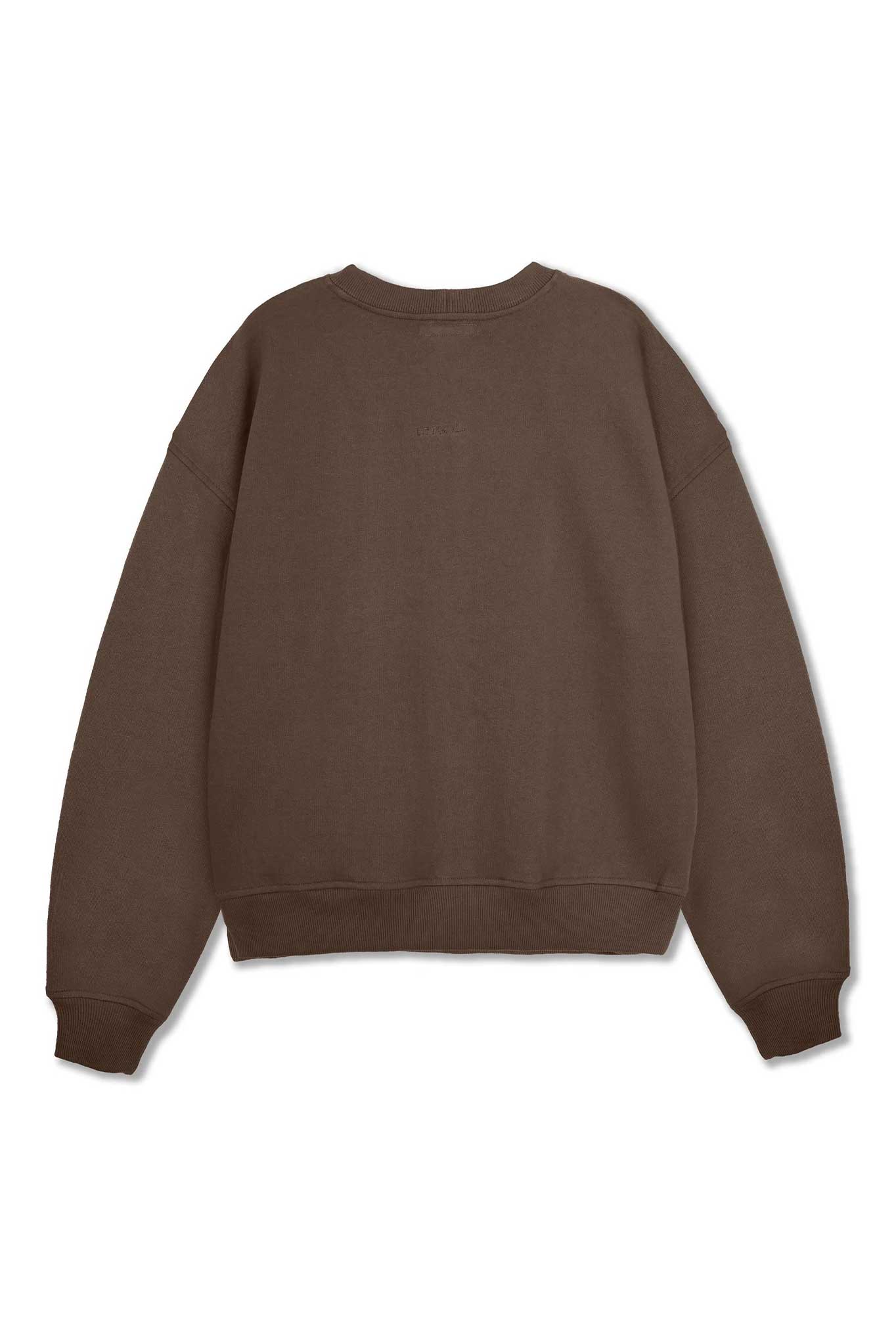 CREW NECK JUMPER - BROWN