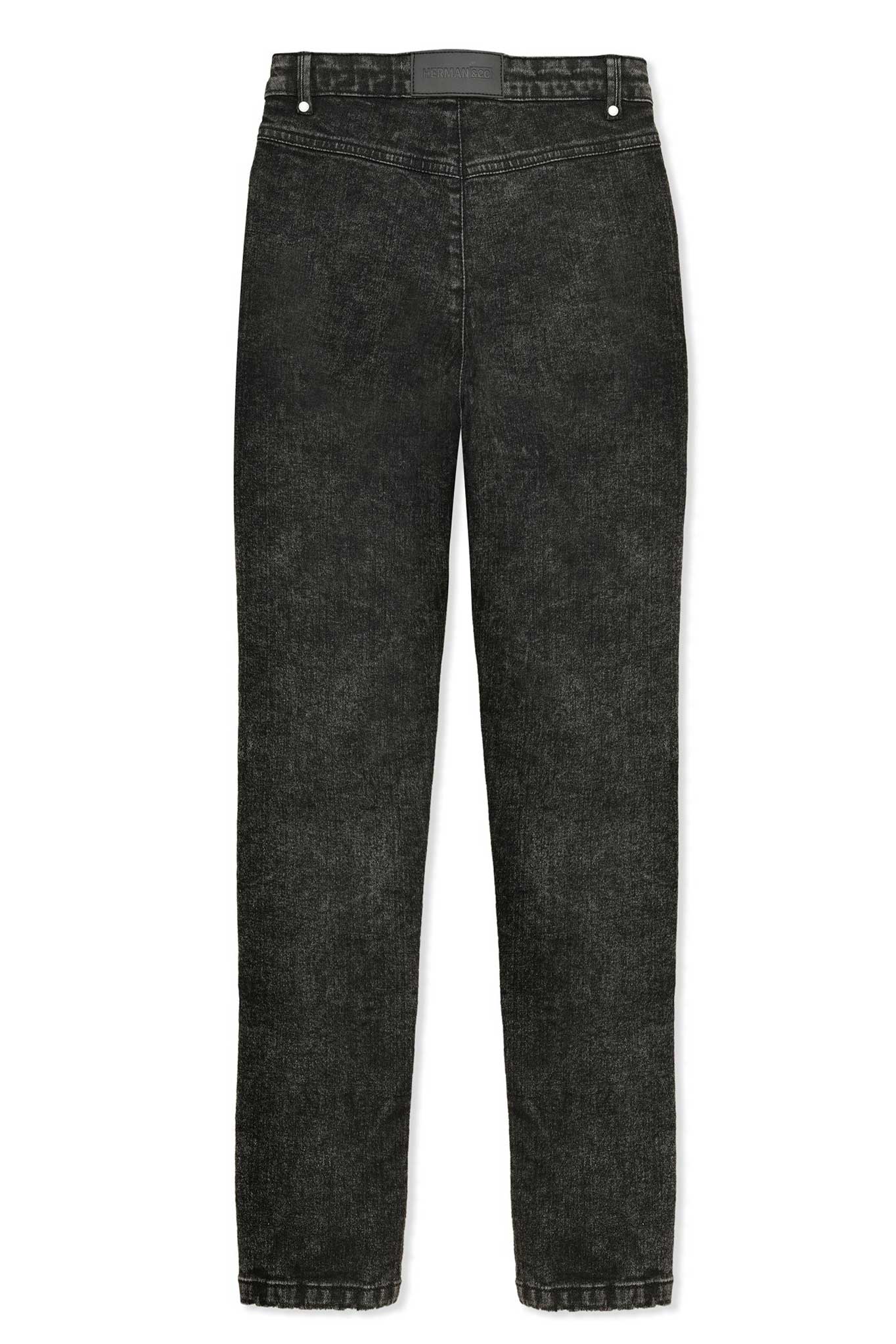 HIGH WAISTED SKINNY JEANS  - BLACK