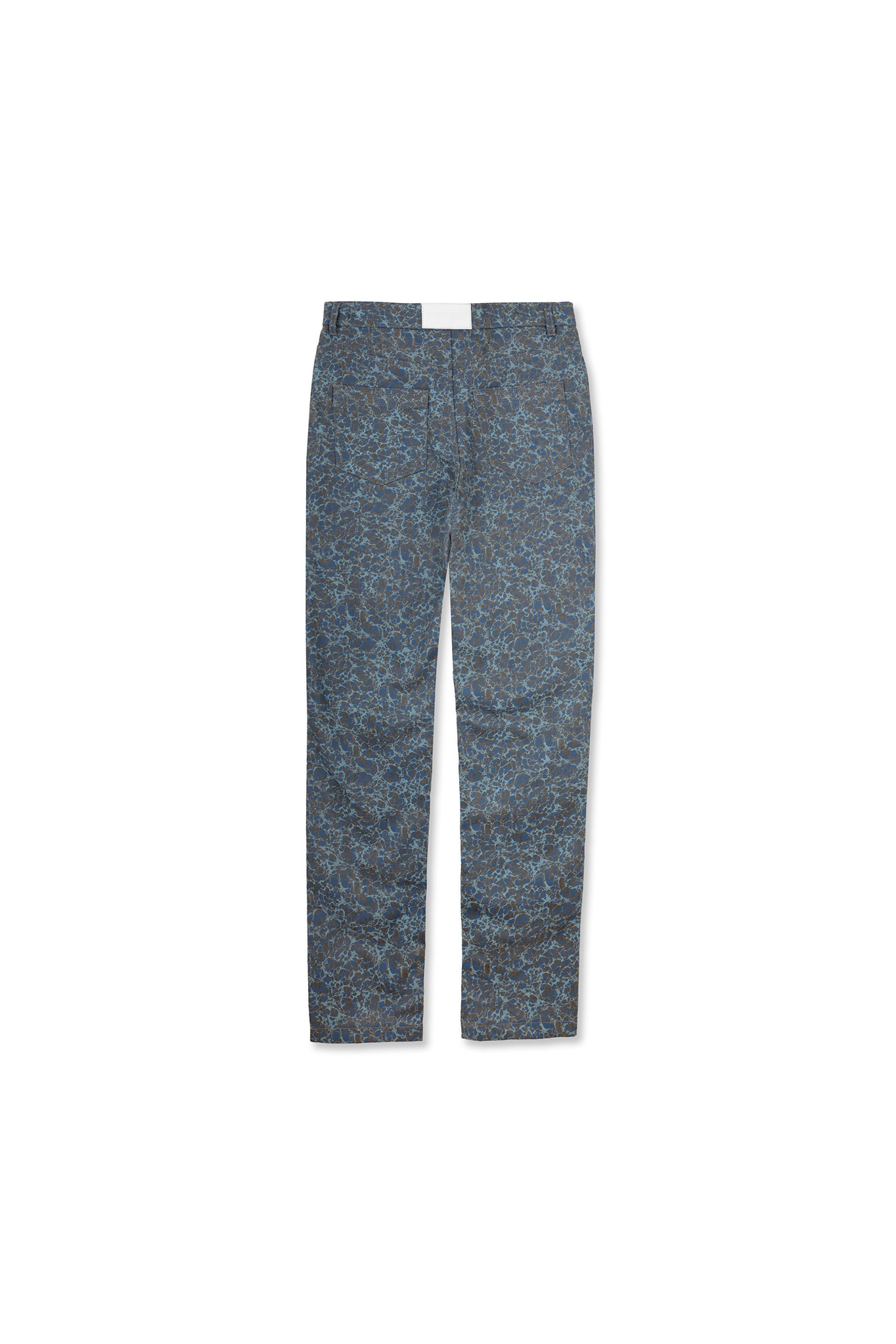 PRINTED STRAIGHT LEG JEANS  - GREY