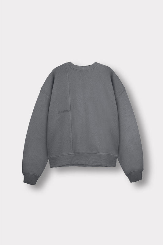 REGULAR CREW NECK JUMPER - GREY