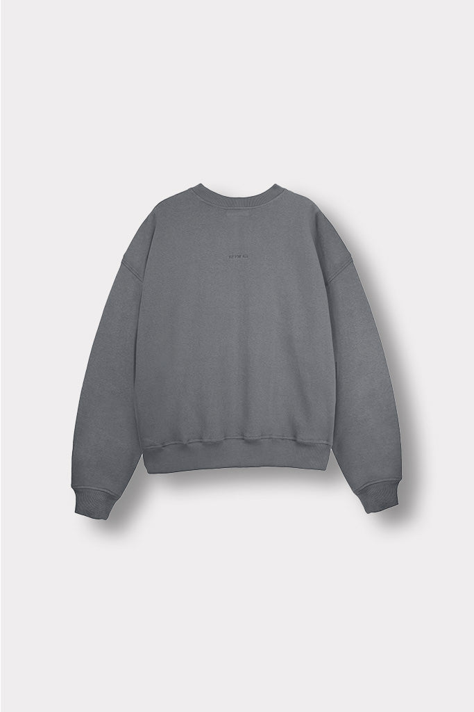 REGULAR CREW NECK JUMPER - GREY