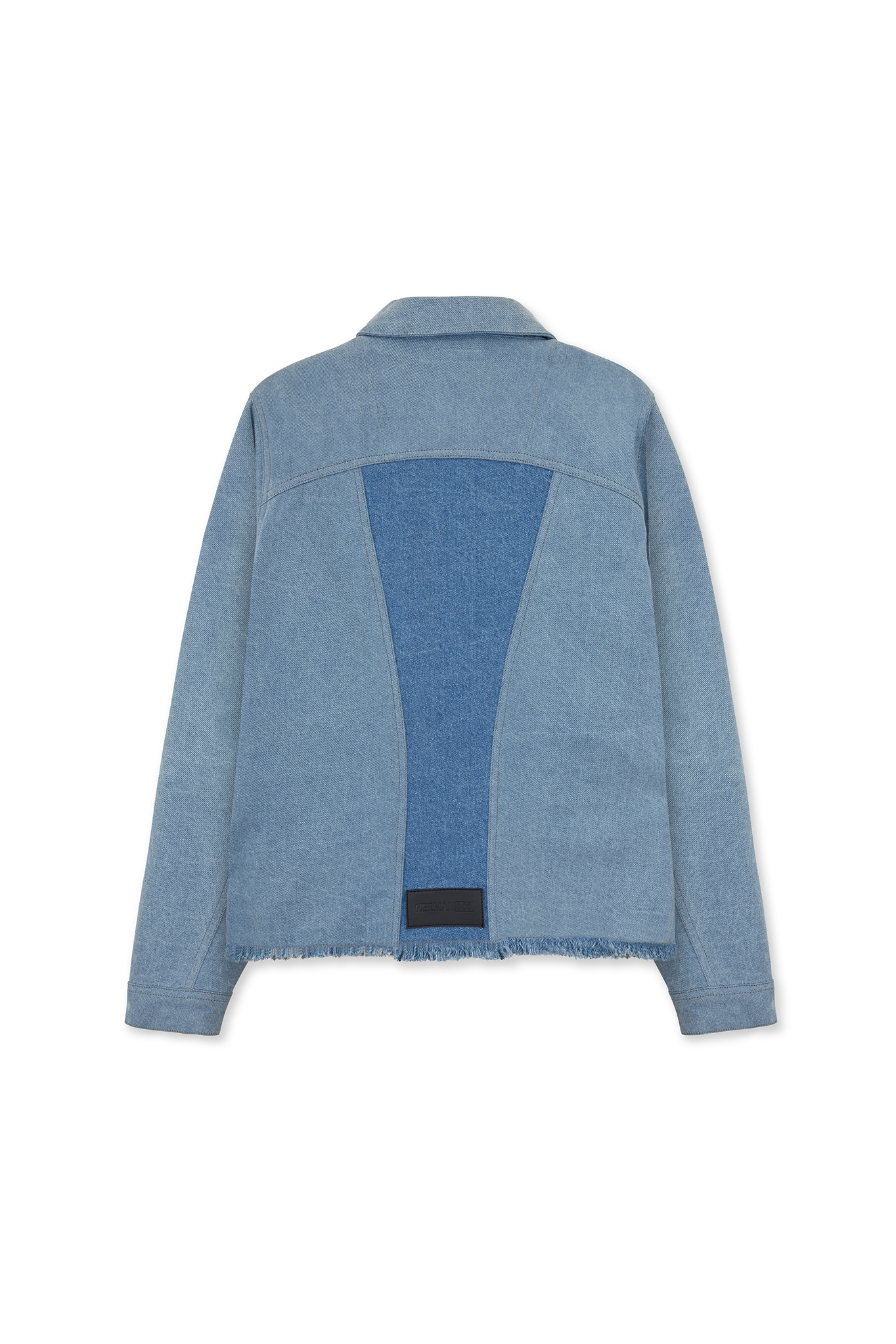 Contrast Denim Jacket – Blue