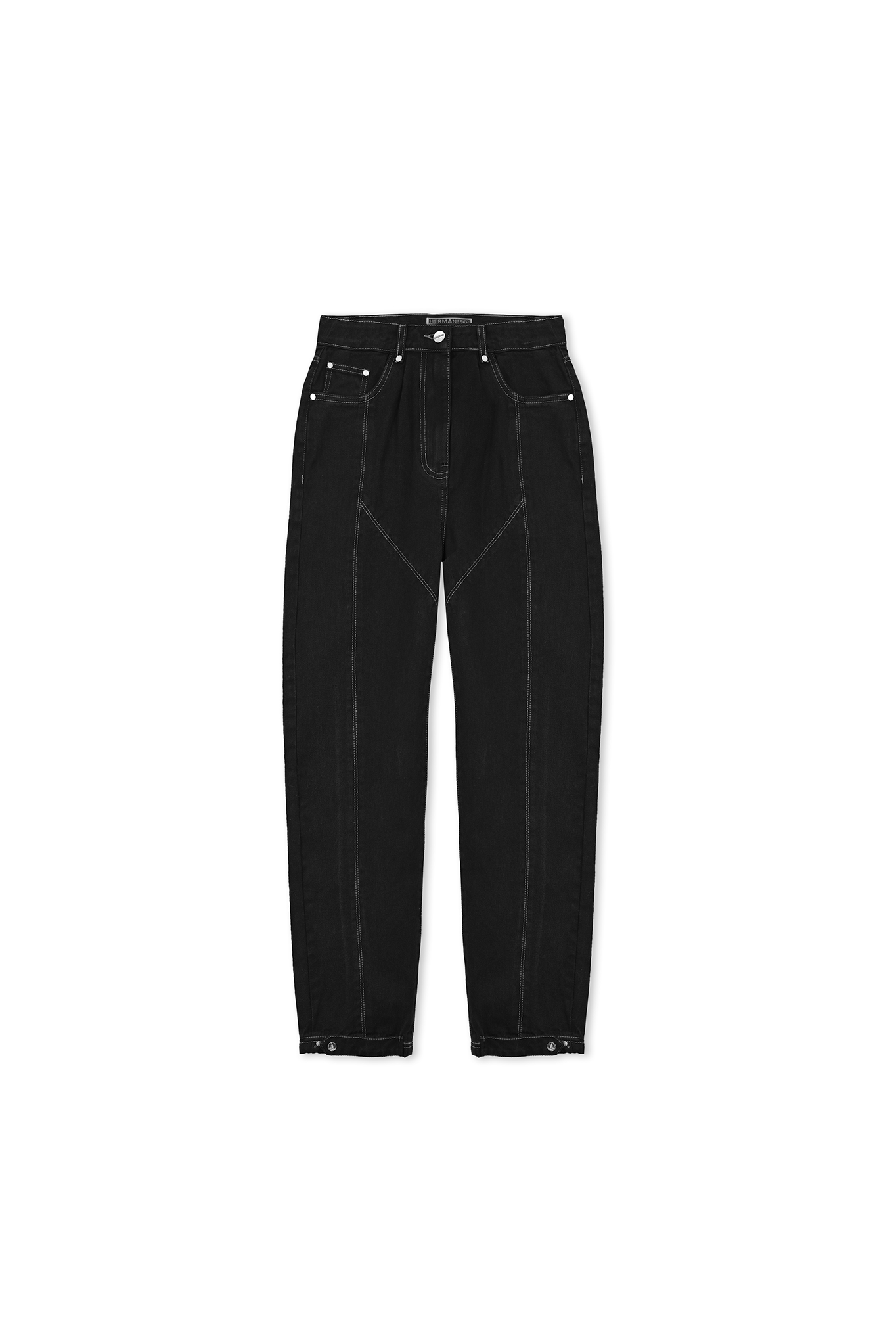STRAIGHT LEG JEANS - BLACK