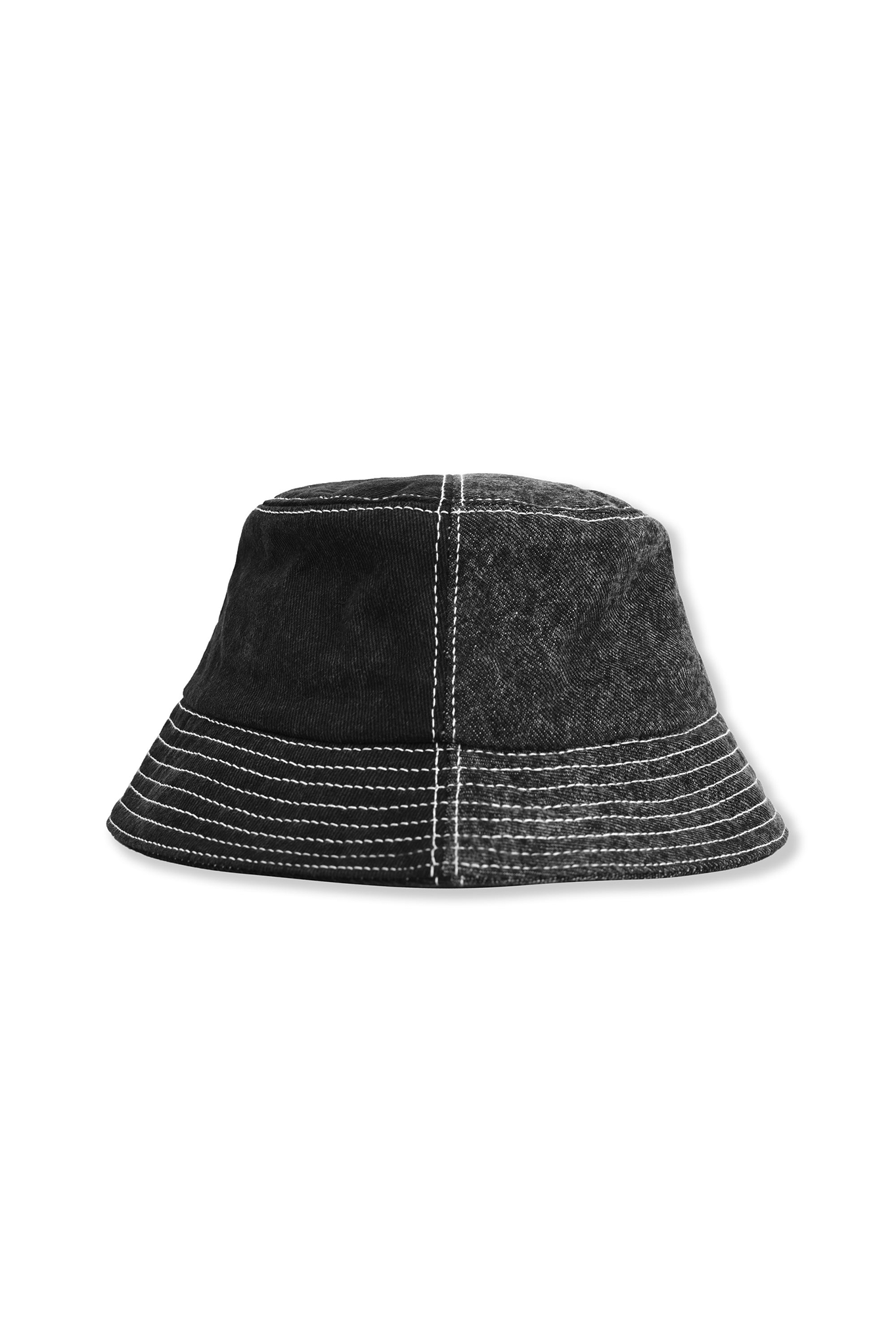 ACID WASH WOMEN BUCKET HAT - BLACK