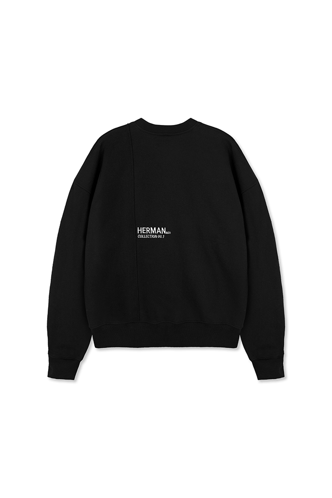 CREWNECK SWEATSHIRT - BLACK