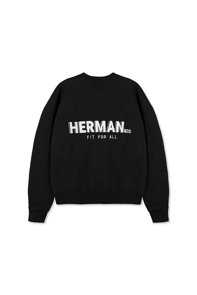 CREWNECK SWEATSHIRT - BLACK