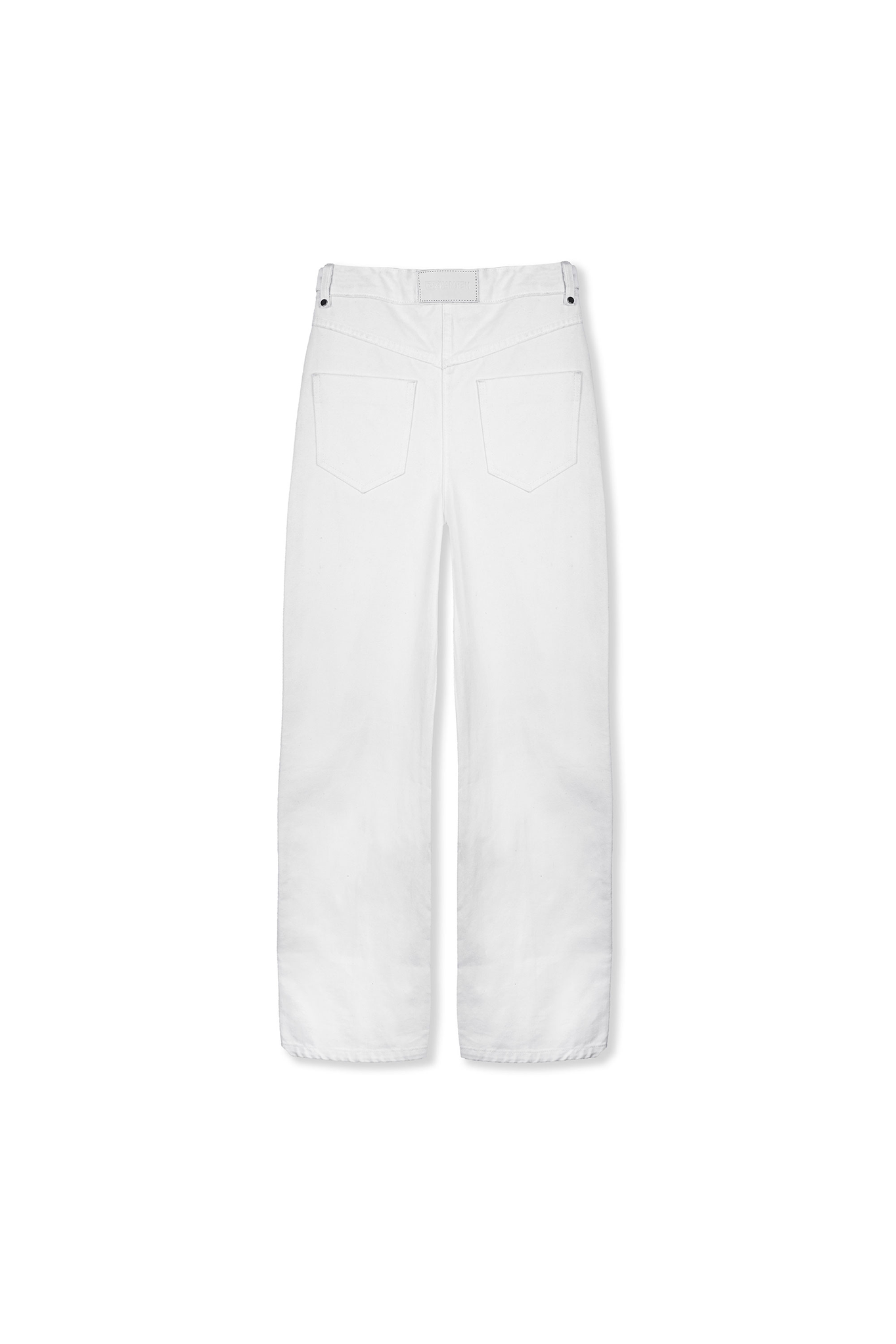HIGH WAISTED WIDE LEG JEANS  - WHITE