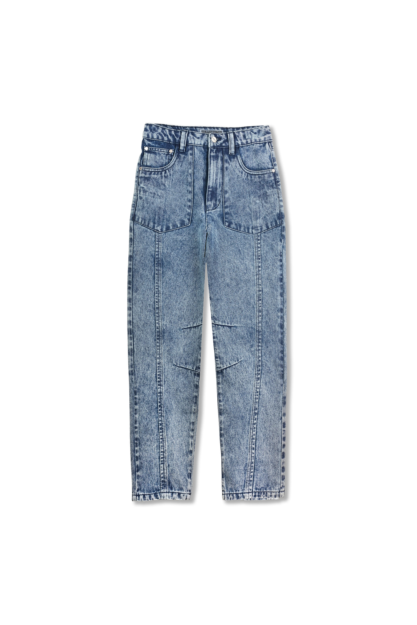 STRAIGHT LEG JEANS - BLUE