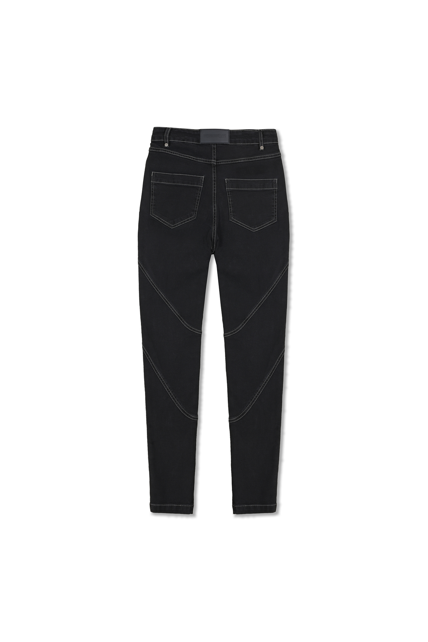 HIGH WAISTED SKINNY JEANS - BLACK
