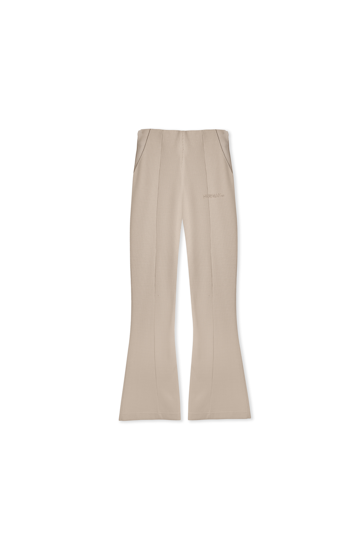 FIT & FLARE JOGGERS- BEIGE