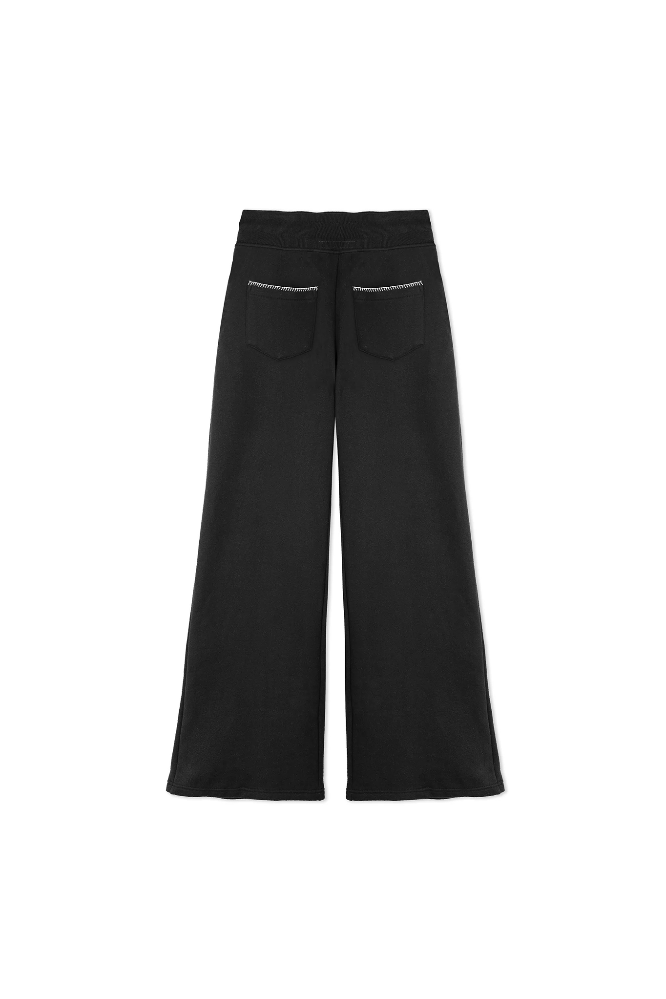 WIDE LEG JOGGERS - BLACK