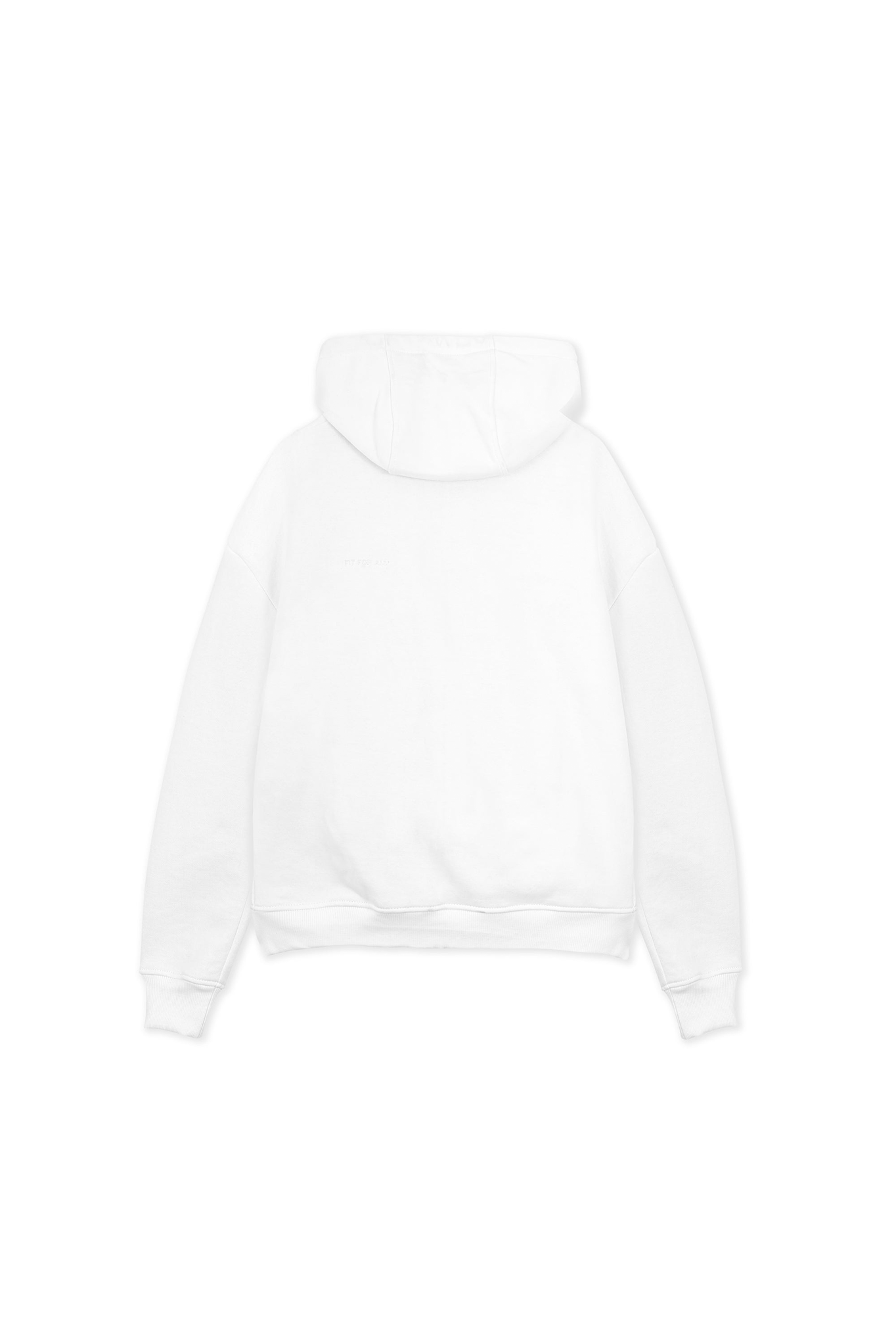 REGULAR ZIP UP HOODIE - WHITE