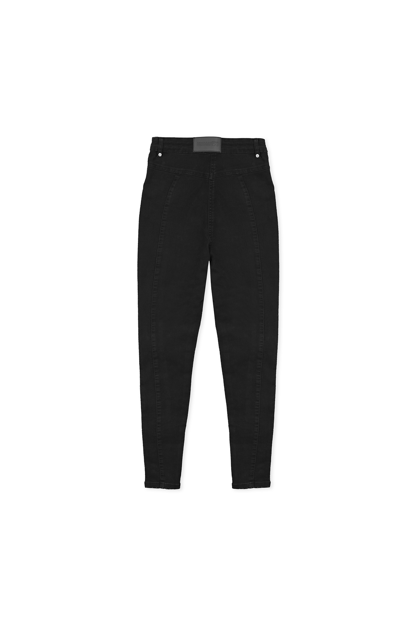 HIGH WAISTED SKINNY JEANS - BLACK