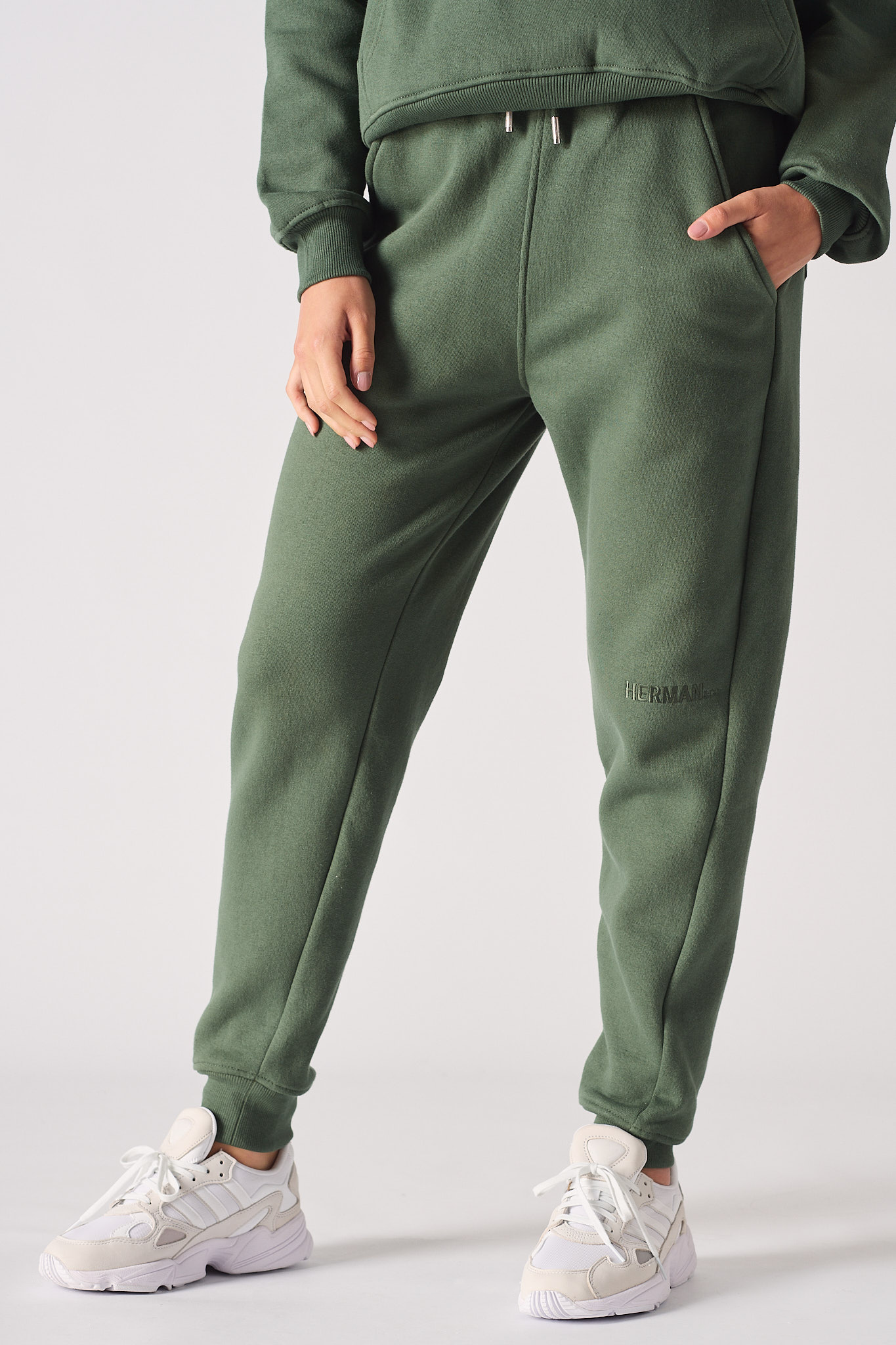 TAPERED JOGGERS - DARK GREEN