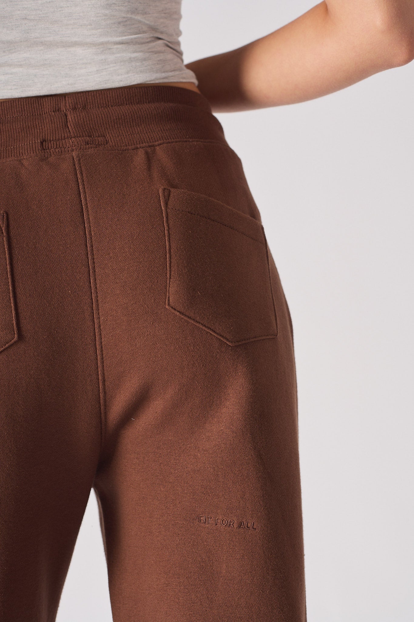TAPERED JOGGERS- BROWN