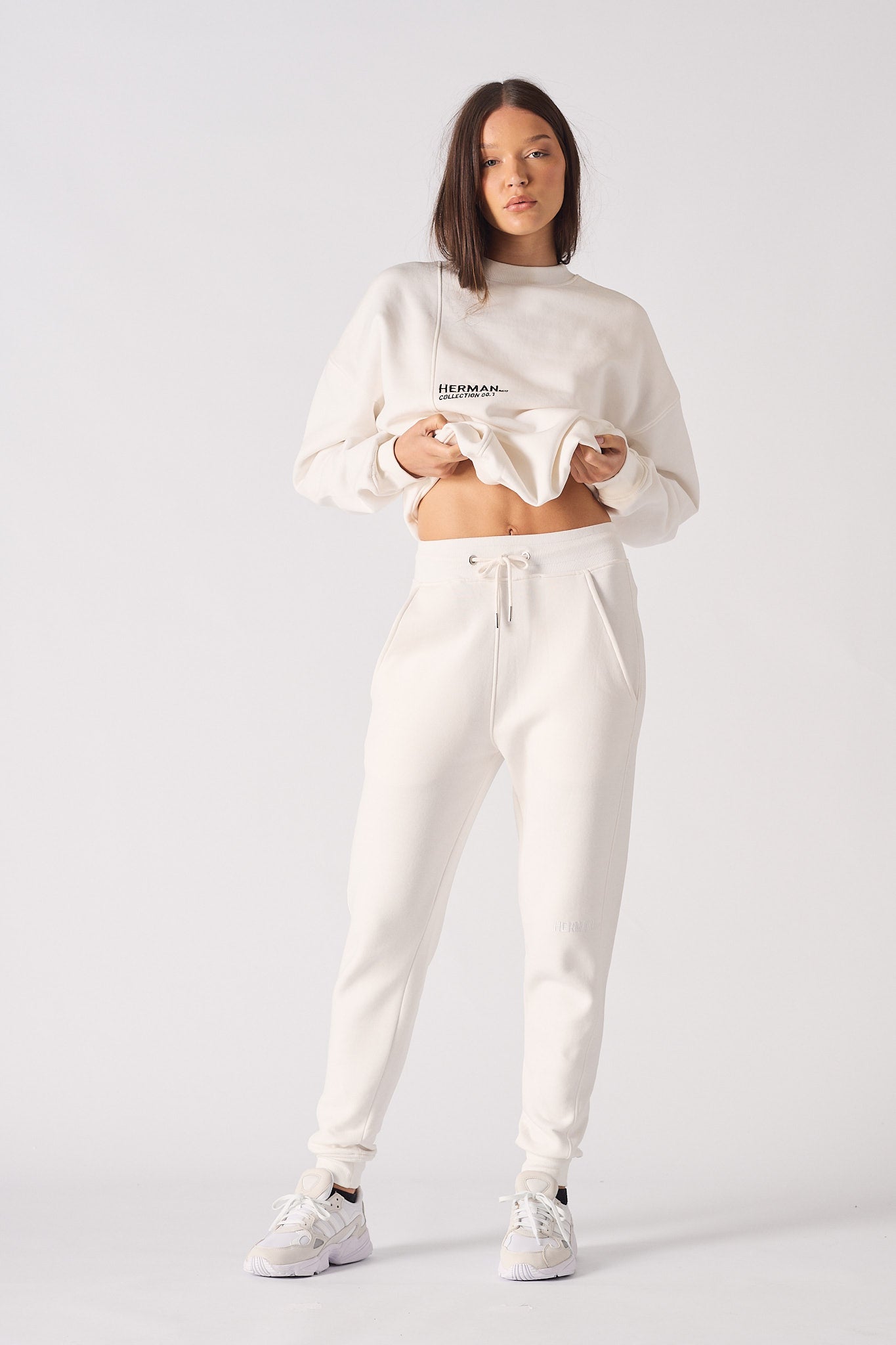 TAPERED JOGGERS - WHITE