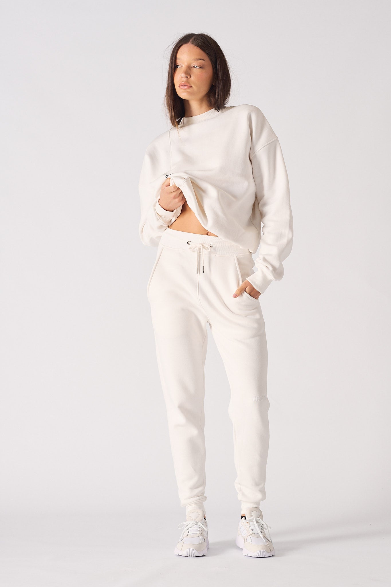 TAPERED JOGGERS - WHITE